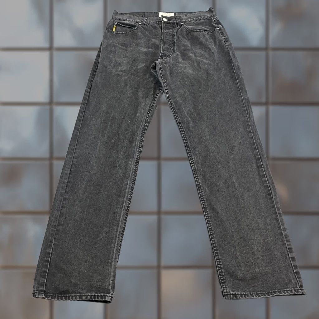 Vintage VINTAGE Armani Jeans Jeans Regular 31 32 Dark Grey Armani Jeans Mens Straight 5-Pocket Denim Jeans Size US 31 - 1 Thumbnail
