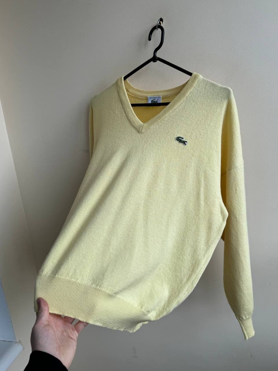 Lacoste × Vintage Lacoste vintage sweater 90s Y2K yellow knitwear Size US M / EU 48-50 / 2 - 2 Thumbnail
