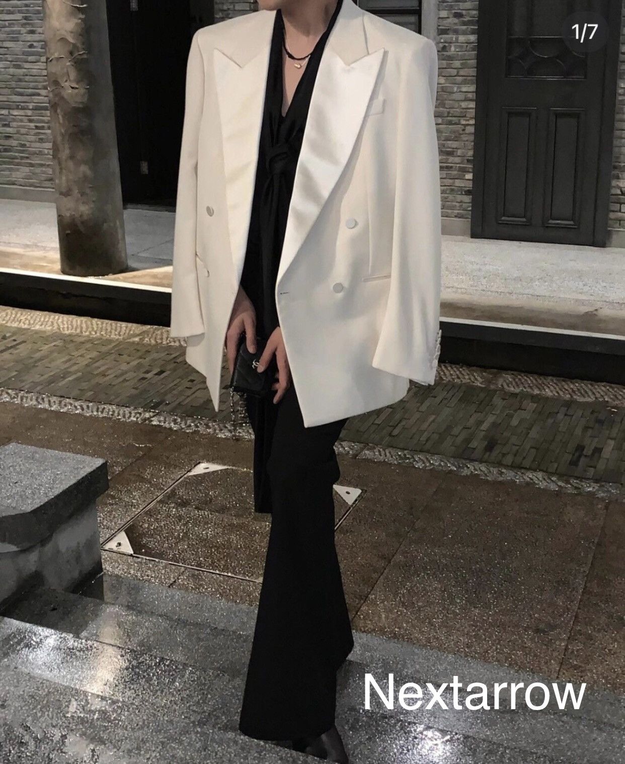 Saint Laurent Paris × Yves Saint Laurent Saint Laurent SLP Saint Laurent Double breasted White Suit Size XS / US 0-2 / IT 36-38 - 2 Thumbnail