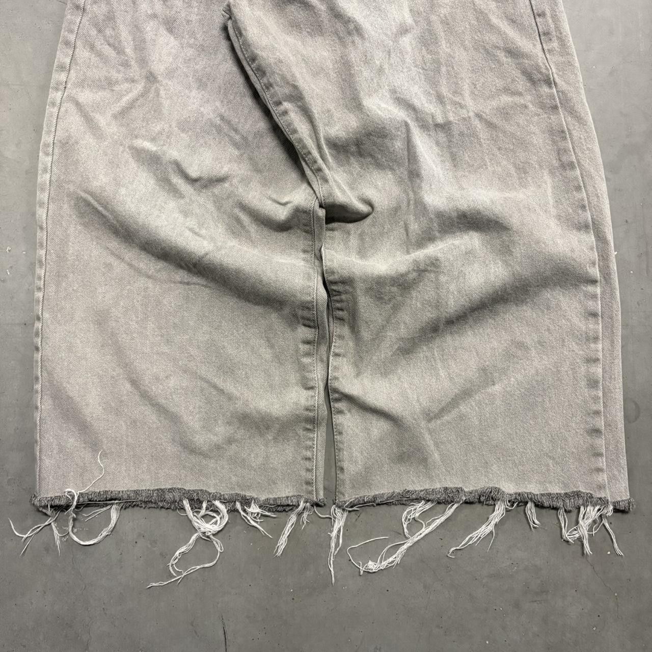 Boohoo Crazy Vintage Y2K/2000s Baggy Wideleg Grey Boohoo Man Denim Jeans! Size US 36 / EU 52 - 5 Thumbnail