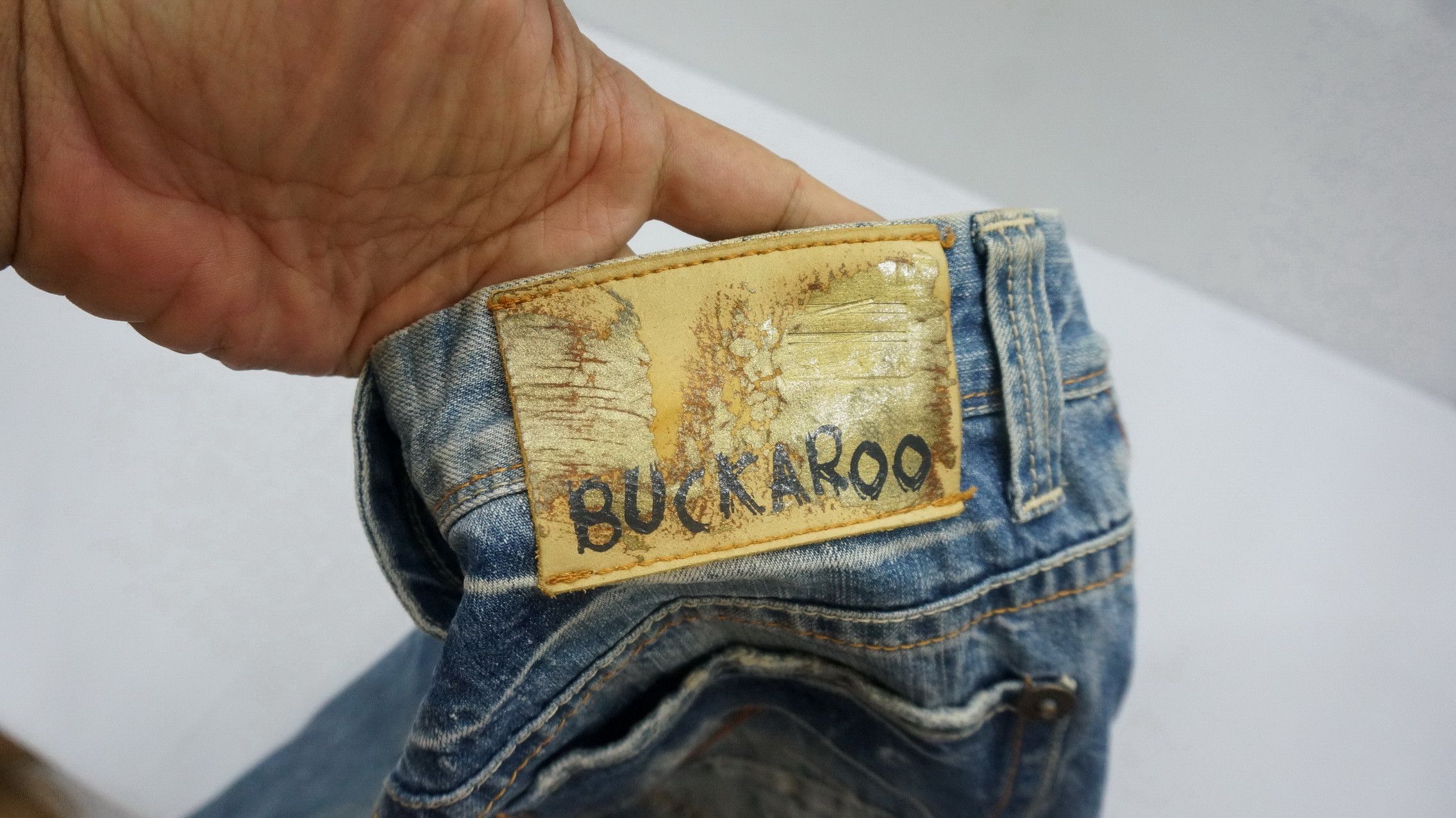 BUCKAROO Vintage Wide Leg Distressed Jeans