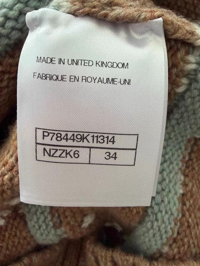 Chanel Chanel Khaki blue striped button pullover sweater Size XXS / US 00 / IT 34 - 5 Thumbnail