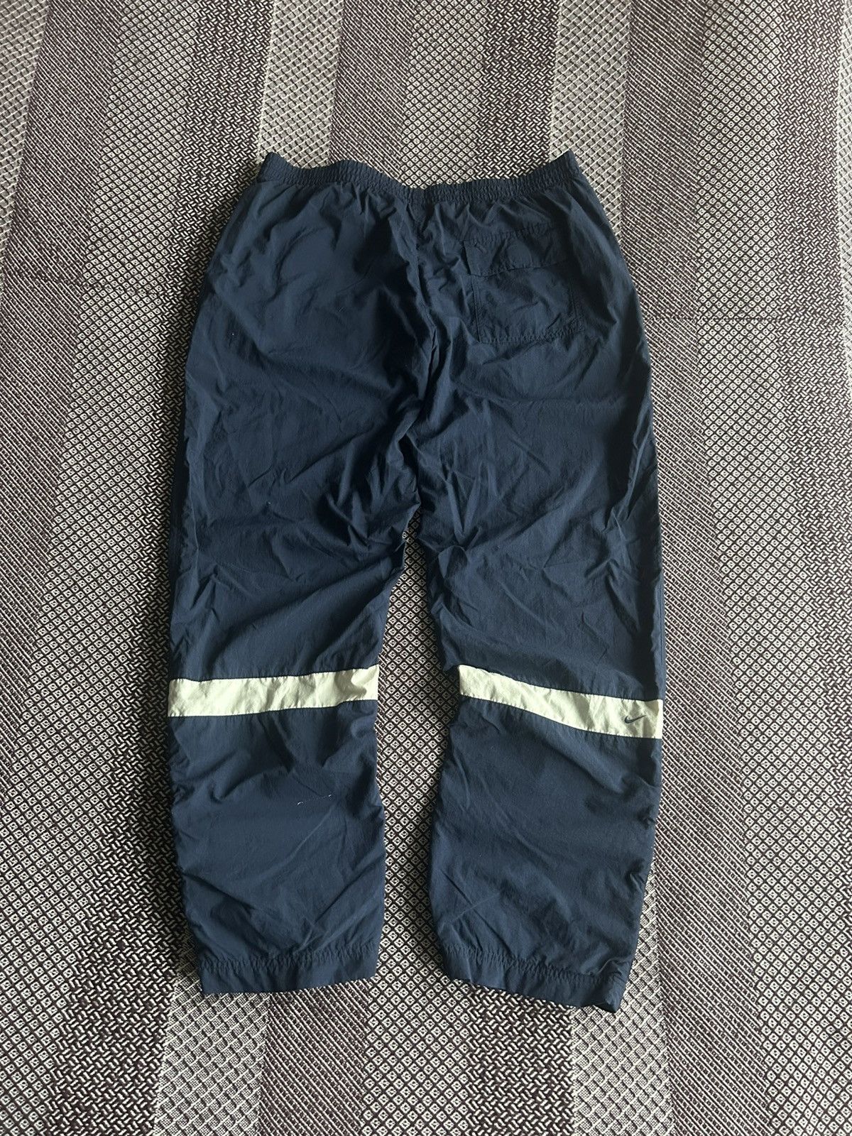 Nike Vintage 00s Nike Sportswear Mens Pants Blue Small Swoosh XL Size US 36 / EU 52 - 1 Thumbnail