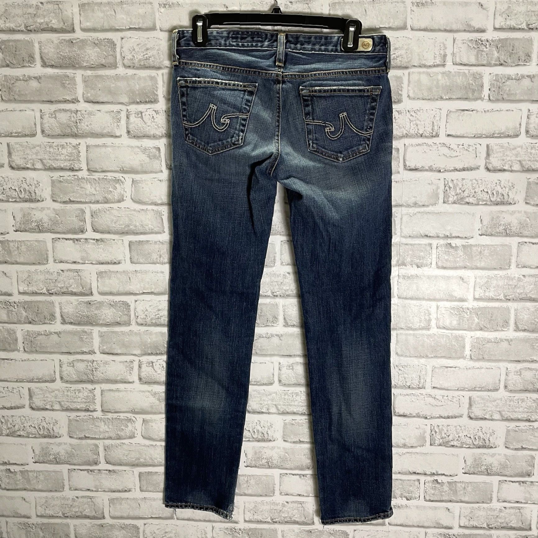 Vintage Adriano Goldschmied The Stilt Jeans Womens 27x29 Distressed Blue Straight Size 27" / US 4 / IT 40 - 5 Thumbnail