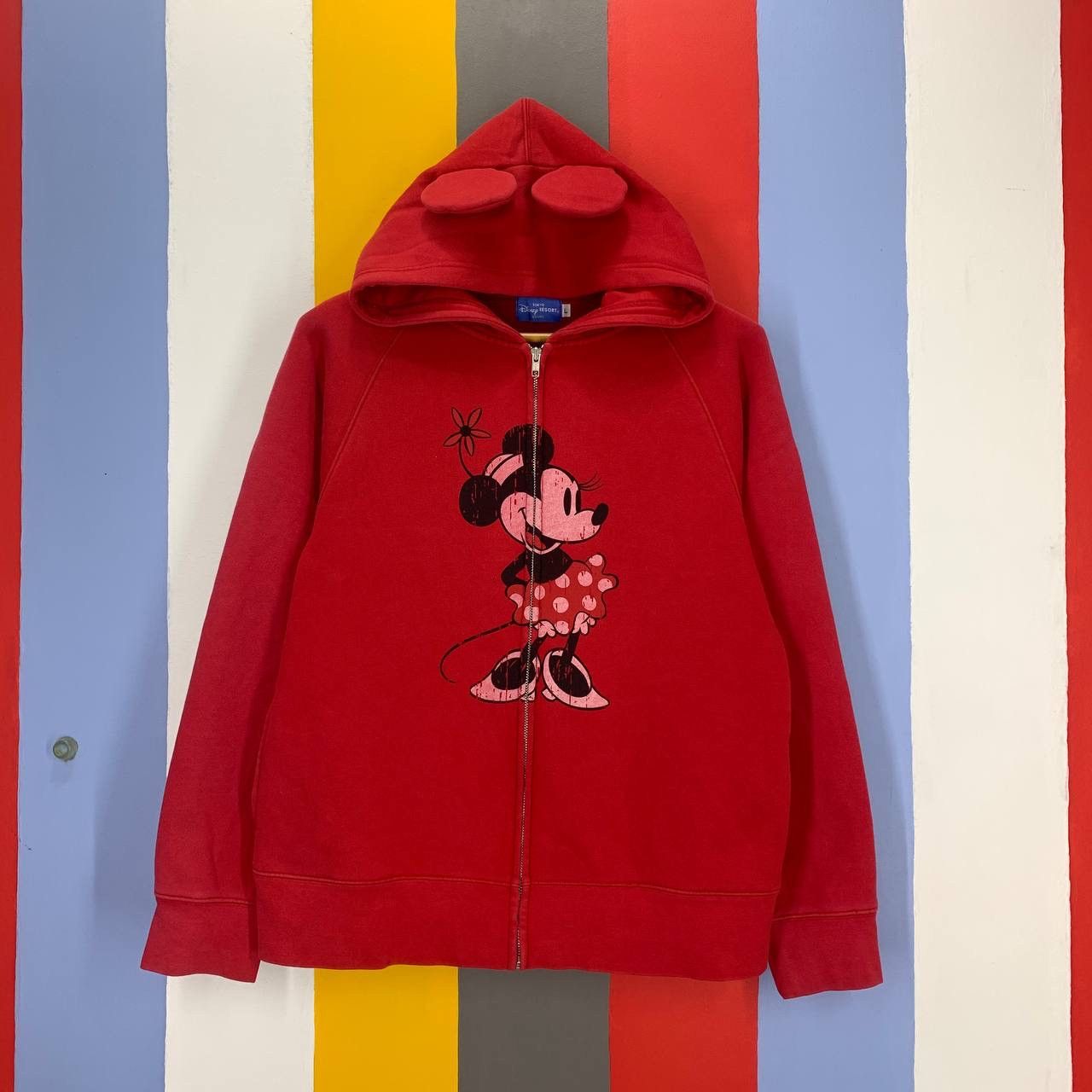 Disney Vintage TOKYO DISNEY RESORT Ear Zipper Hoodie #2160/19 Size US M / EU 48-50 / 2 - 1 Thumbnail
