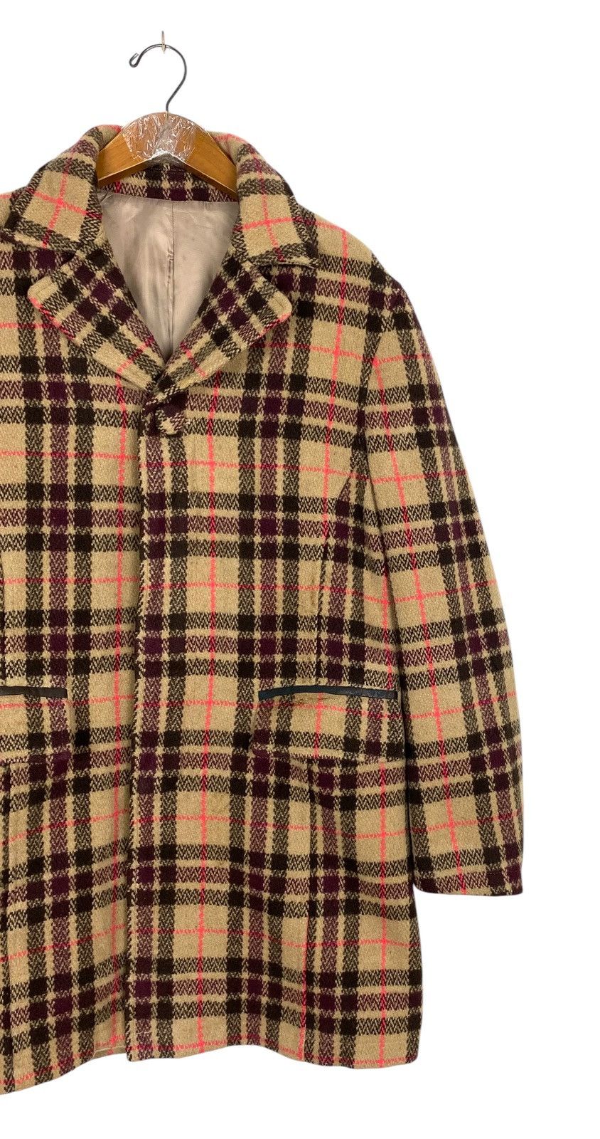 PPFM Rare‼️ Vintage Ppfm Double Collar Novacheck Wool Coat Japan Size US M / EU 48-50 / 2 - 3 Thumbnail
