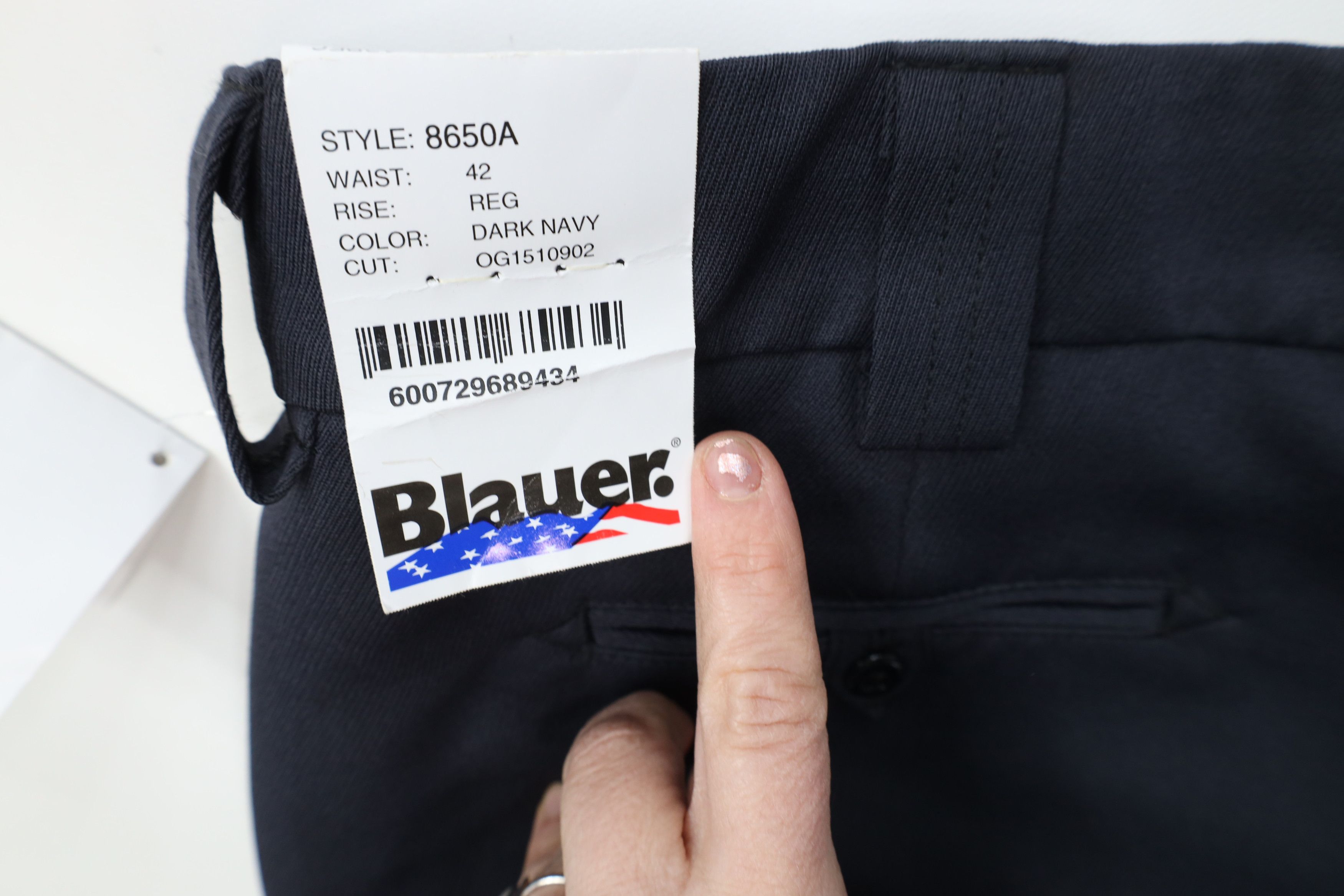 Vintage Deadstock Vintage 90s Blauer Uniform Wide Leg Pants Blue Size US 42 / EU 58 - 14 Thumbnail