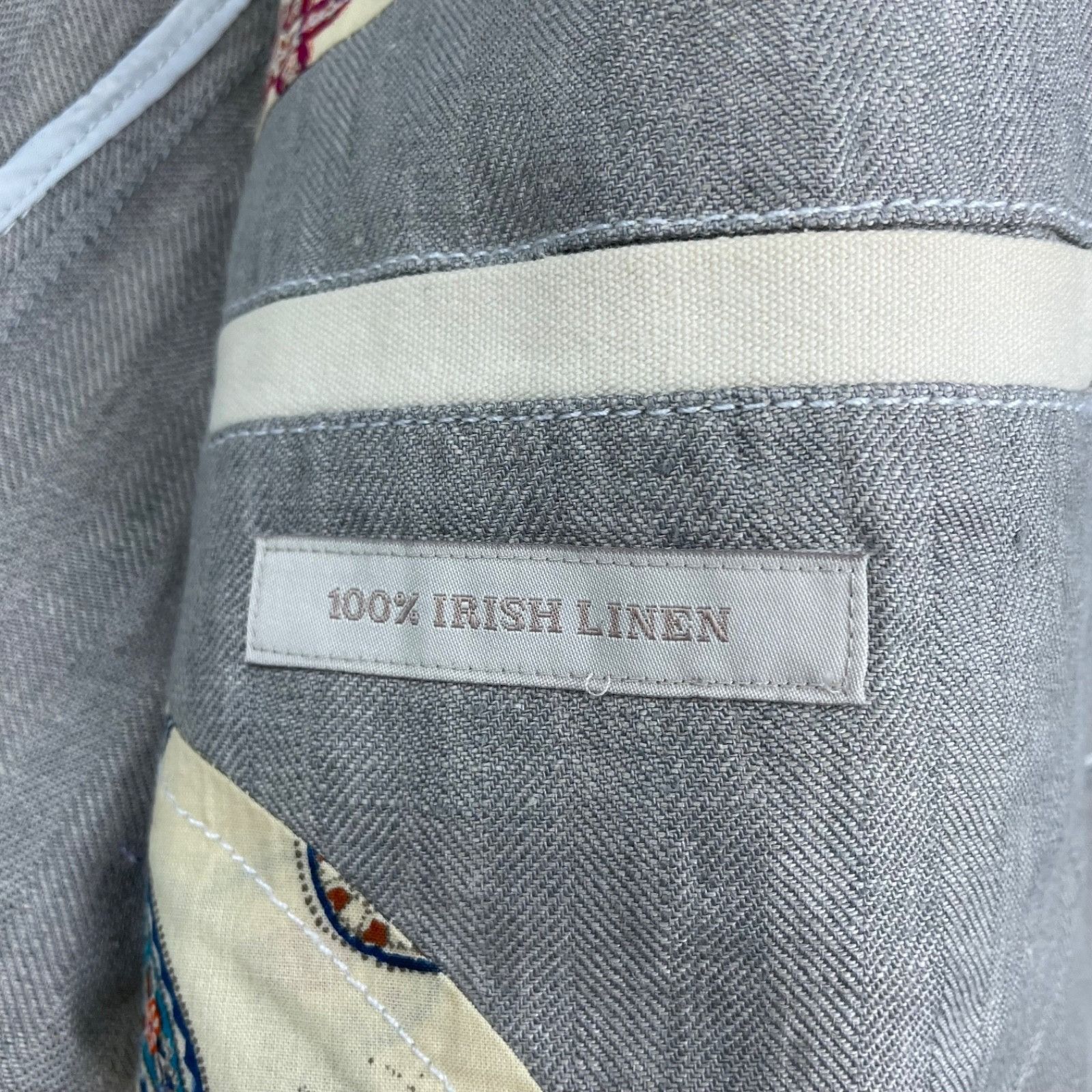Tommy Bahama Tommy Bahama Men’s 100% Irish Linen 2-Button Blazer Beige/Ta Size 40R - 8 Thumbnail