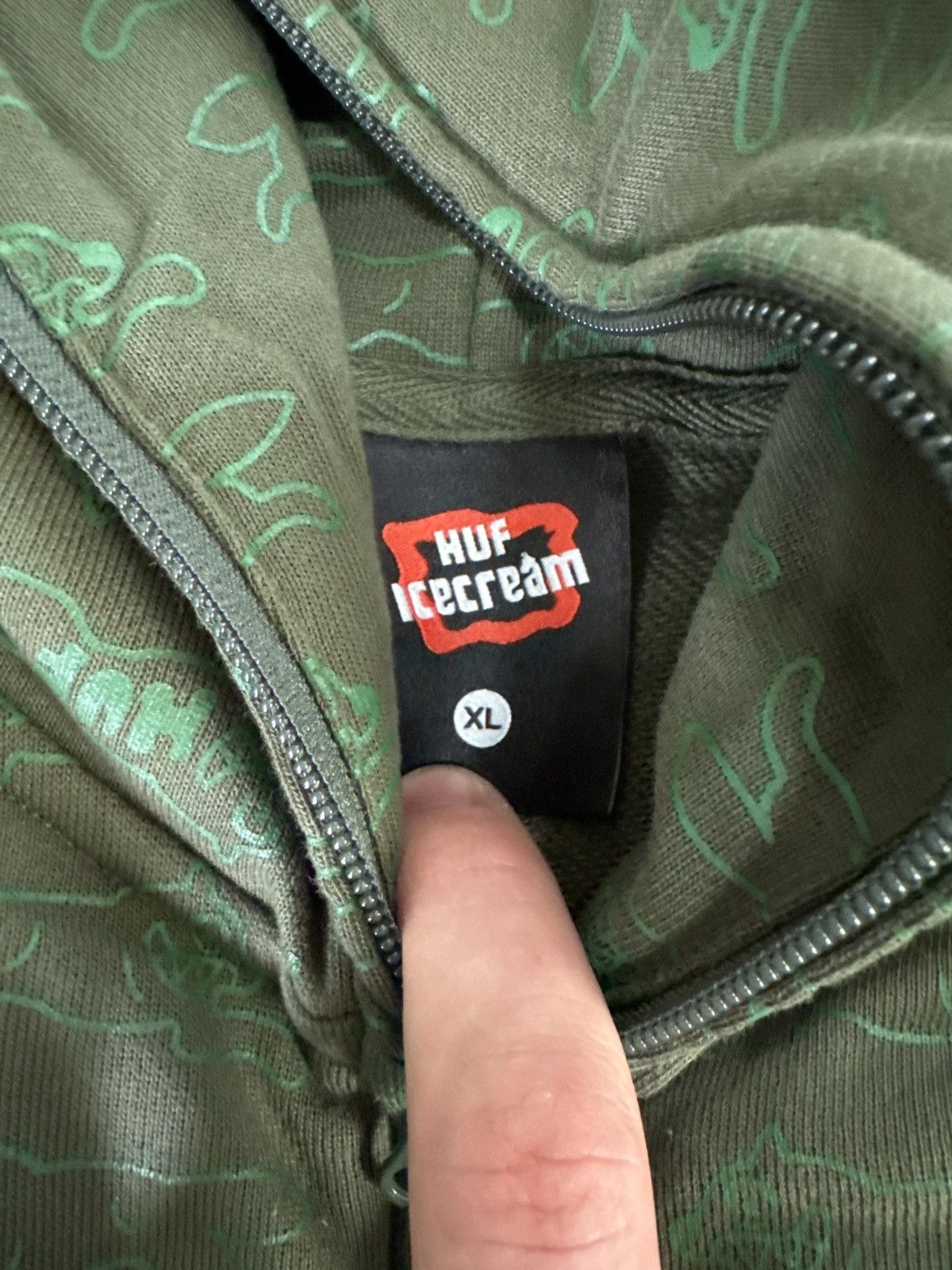 Icecream Ice Cream x HUF Running Dog Full Zip Hoodie Size US XL / EU 56 / 4 - 6 Thumbnail