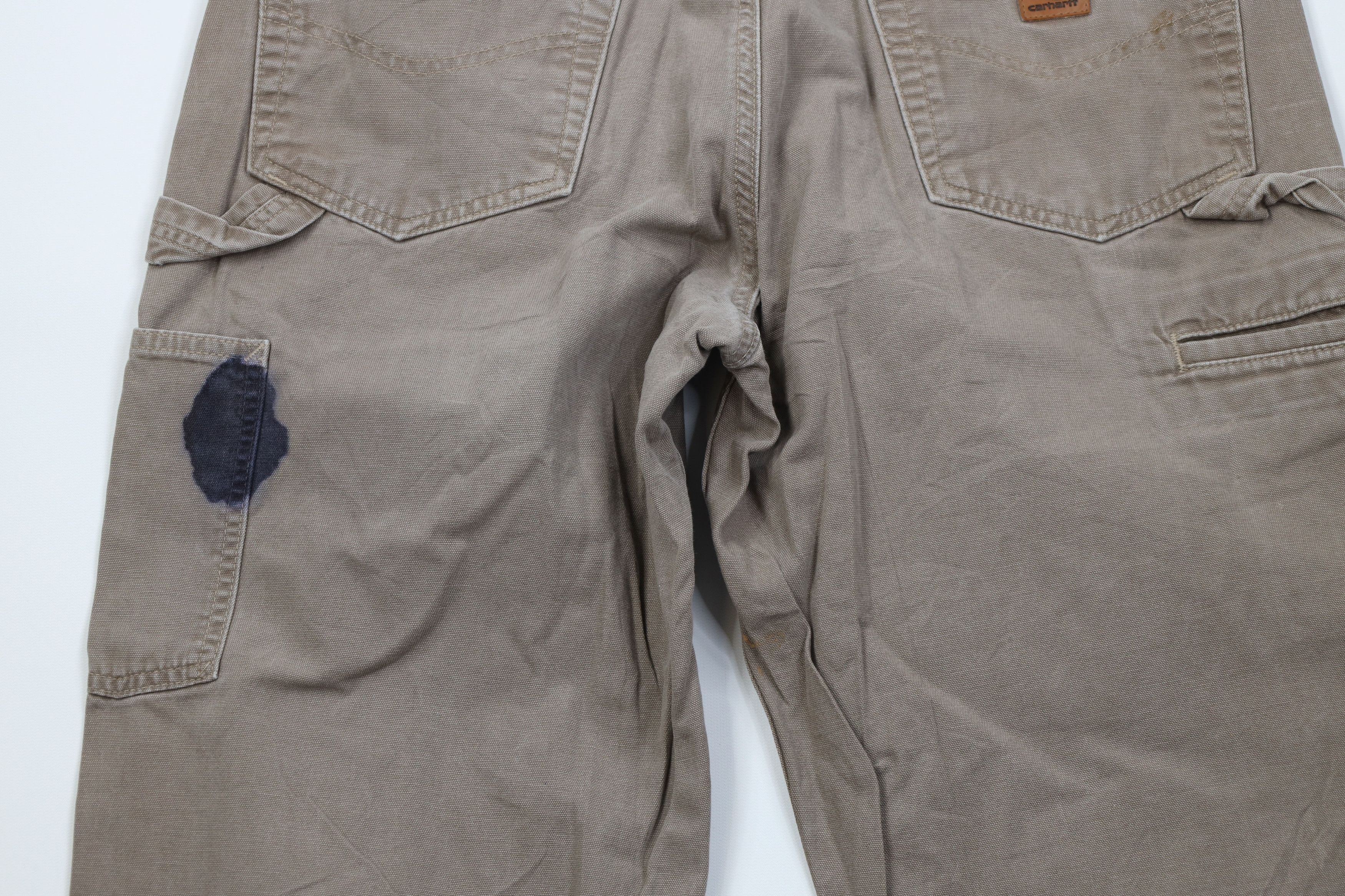 Carhartt Vintage Y2K Carhartt Loose Fit Wide Leg Canvas Pants Beige Size US 34 / EU 50 - 14 Thumbnail