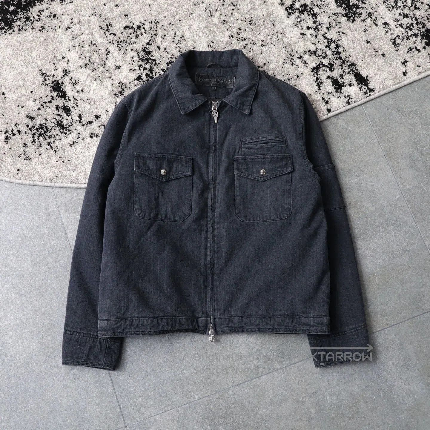 Chrome Hearts chrome hearts black herringbone jacket. Size US M / EU 48-50 / 2 - 1 Thumbnail