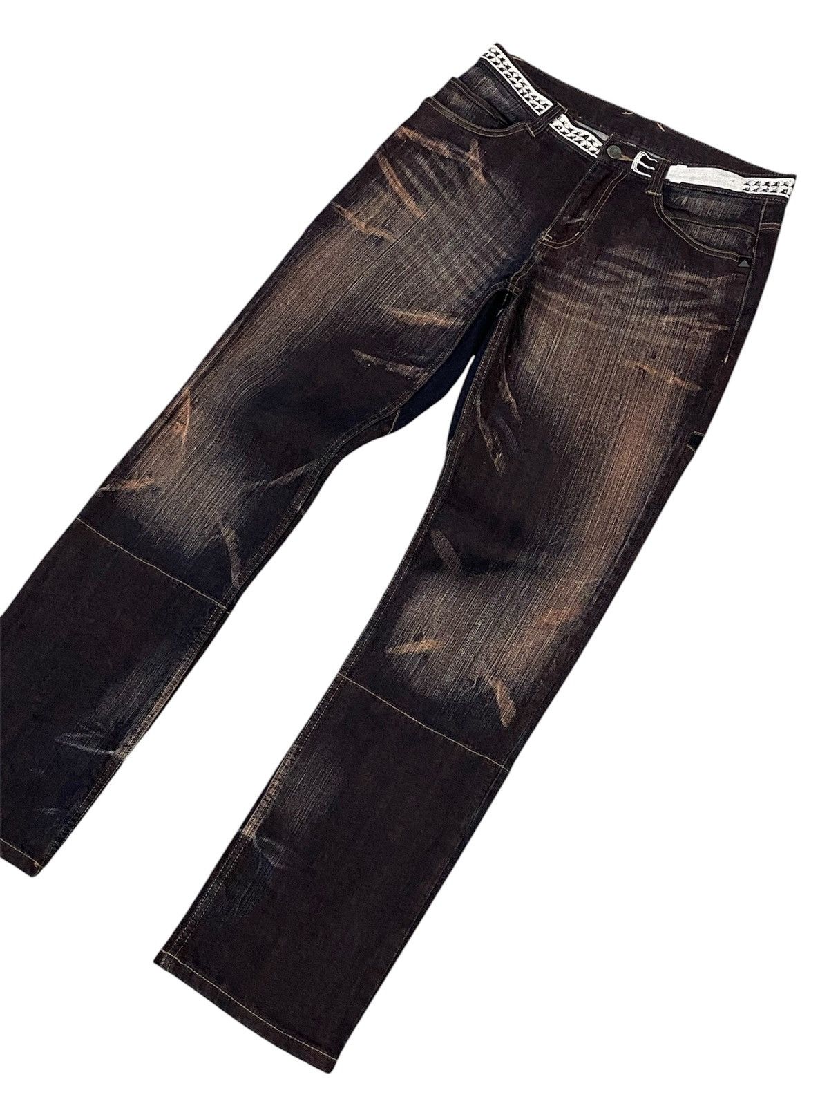 PPFM PPFM Star Mud-Wash Stretch Denim Pants Size US 30 / EU 46 - 20 Thumbnail