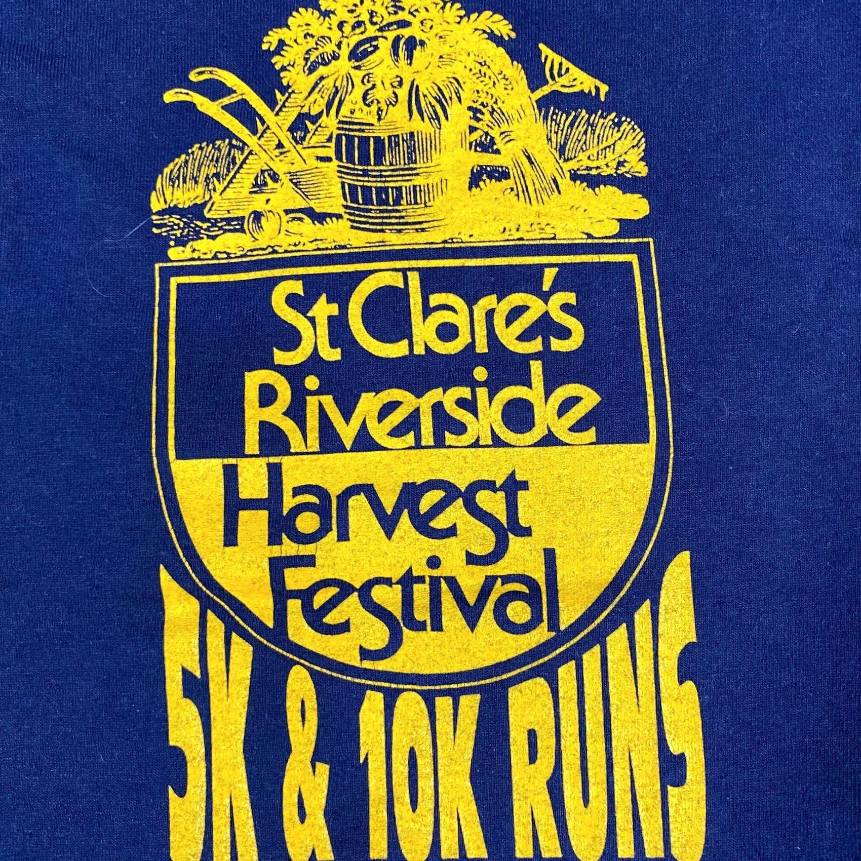 Vintage St. Clare Festival T-shirt L Blue Long Sleeve USA Made 5K 10K Runs Unisex Adults Crew Neck Cotton Blend Shirt Men Women Size US S / EU 44-46 / 1 - 2 Thumbnail