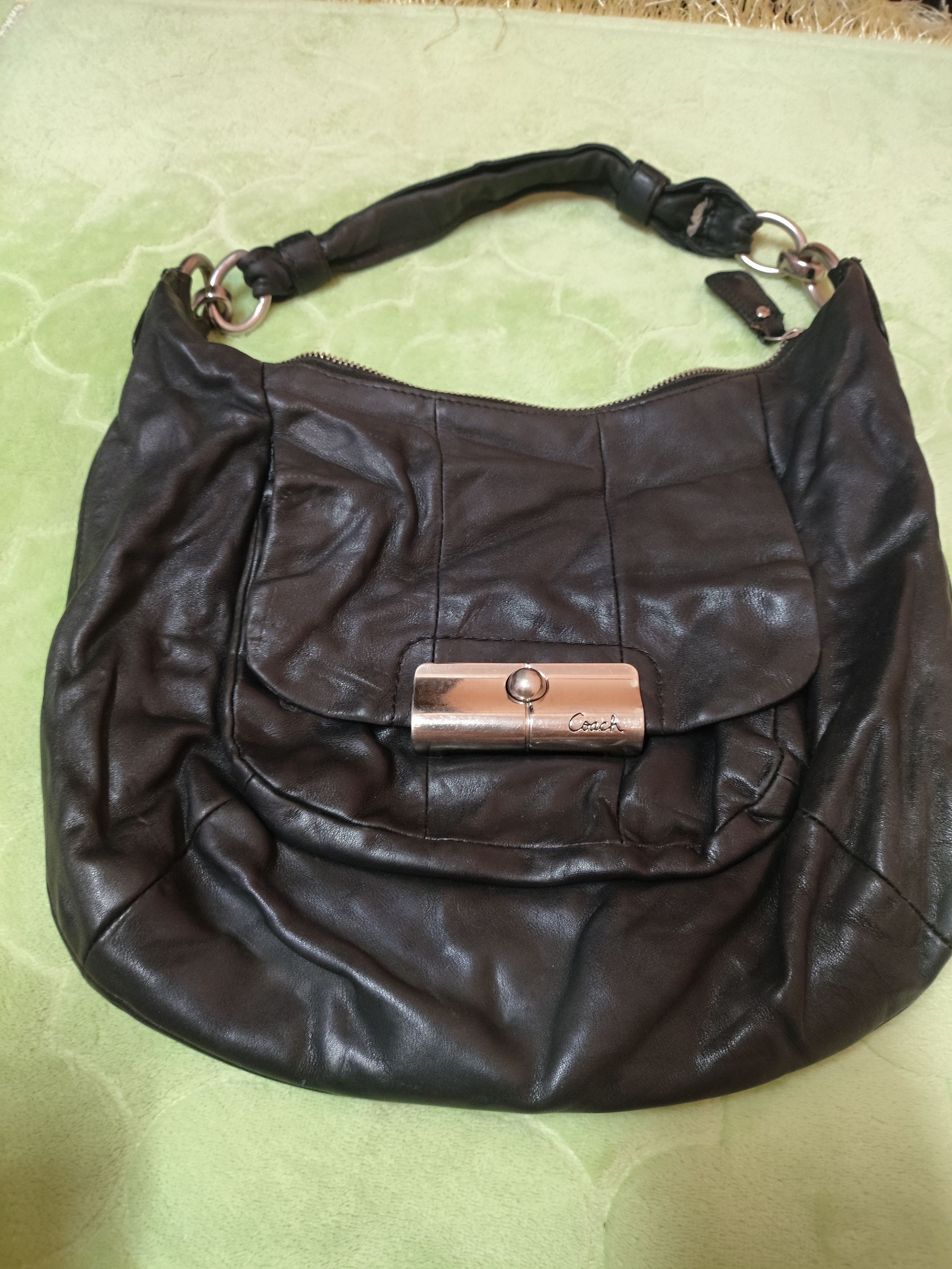 Coach × Leather × Vintage Vintage Leather Coach Hobo bag (Nice black leather) Size ONE SIZE - 15 Thumbnail