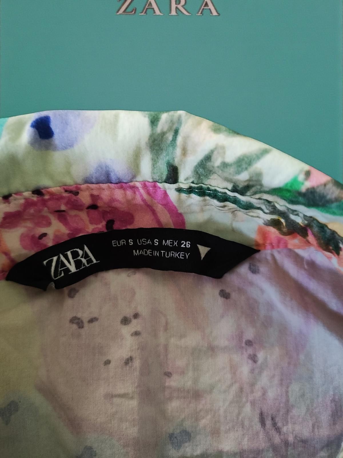 Zara ZARA Tropical Print Blouse - Size Small Size S / US 4 / IT 40 - 8 Thumbnail