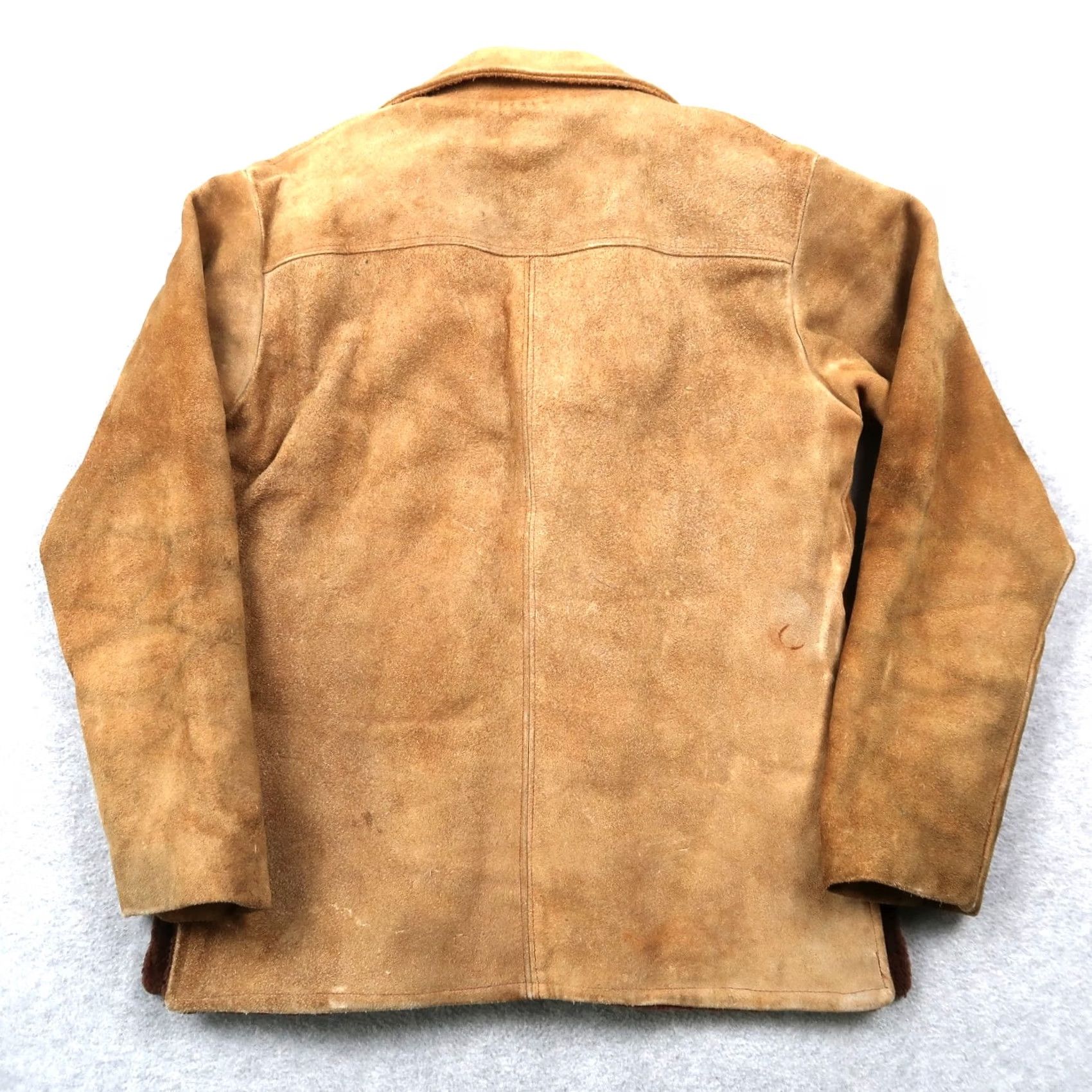 Vintage Vintage Brown Leather Shirt Jacket S Small Lace Front Suede Rockabilly 70s Pullover Sherpa Lined Mens Size US S / EU 44-46 / 1 - 2 Thumbnail