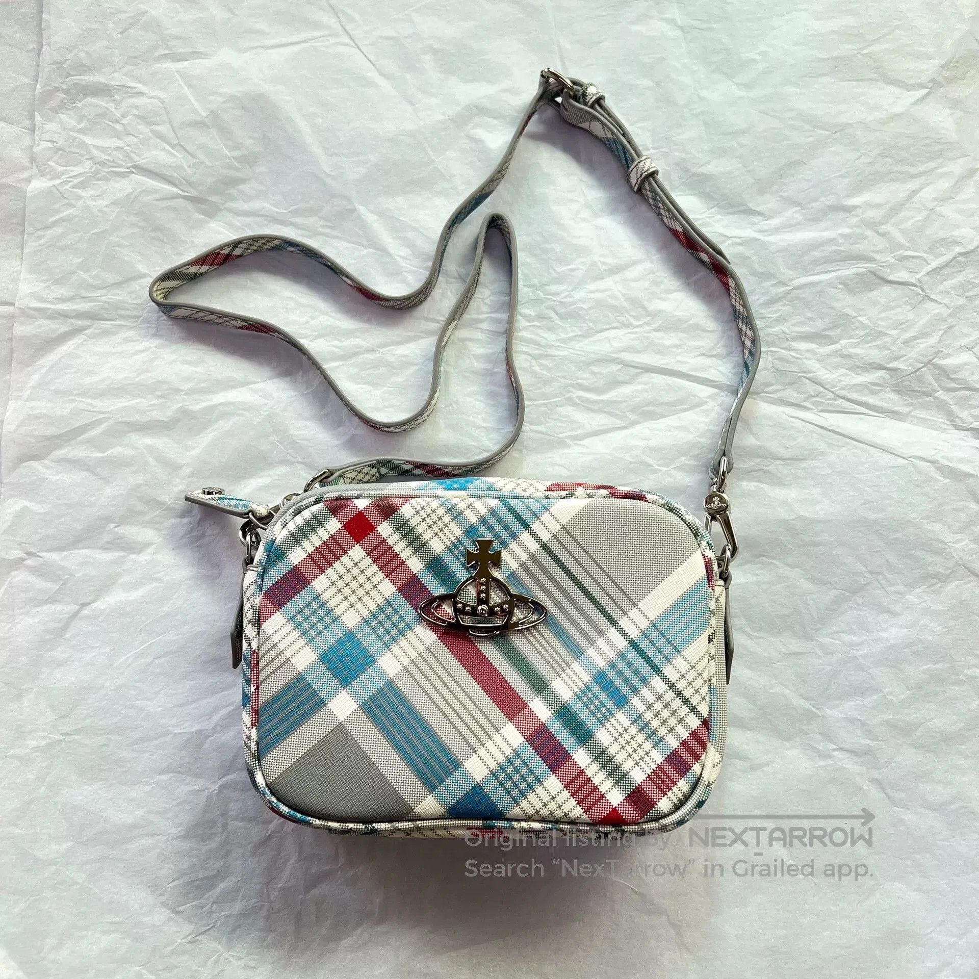 Vivienne Westwood Vivienne Westwood Anna Check Camera Crossbody Bag. Size ONE SIZE - 2 Thumbnail