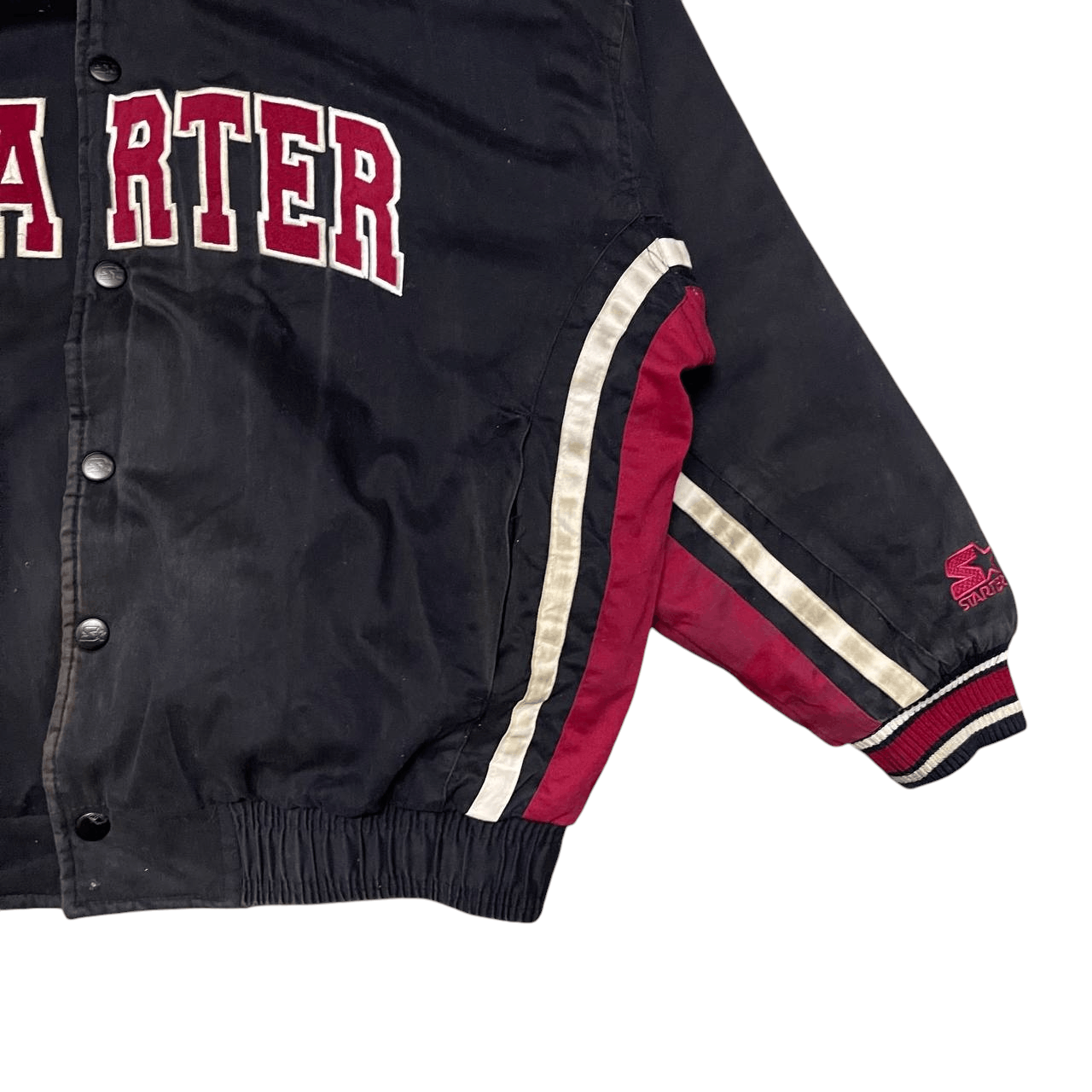Starter Vintage Starter Embroidered Bomber Jacket Sherpa Linning Size US L / EU 52-54 / 3 - 4 Thumbnail