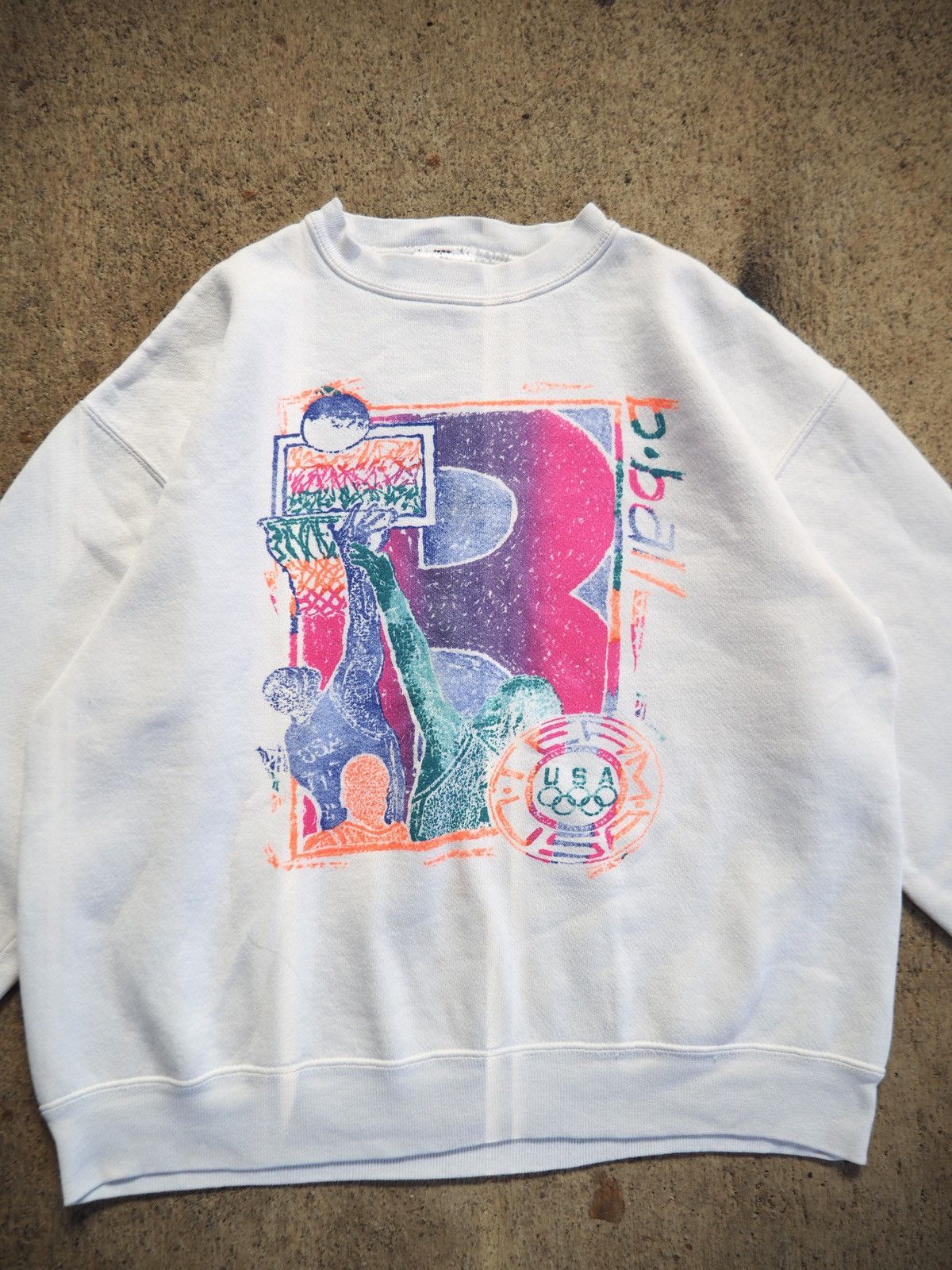 USA Olympics 1992 official USA olimpic basketball crewneck sweatshirt Size L / US 10 / IT 46 - 2 Thumbnail