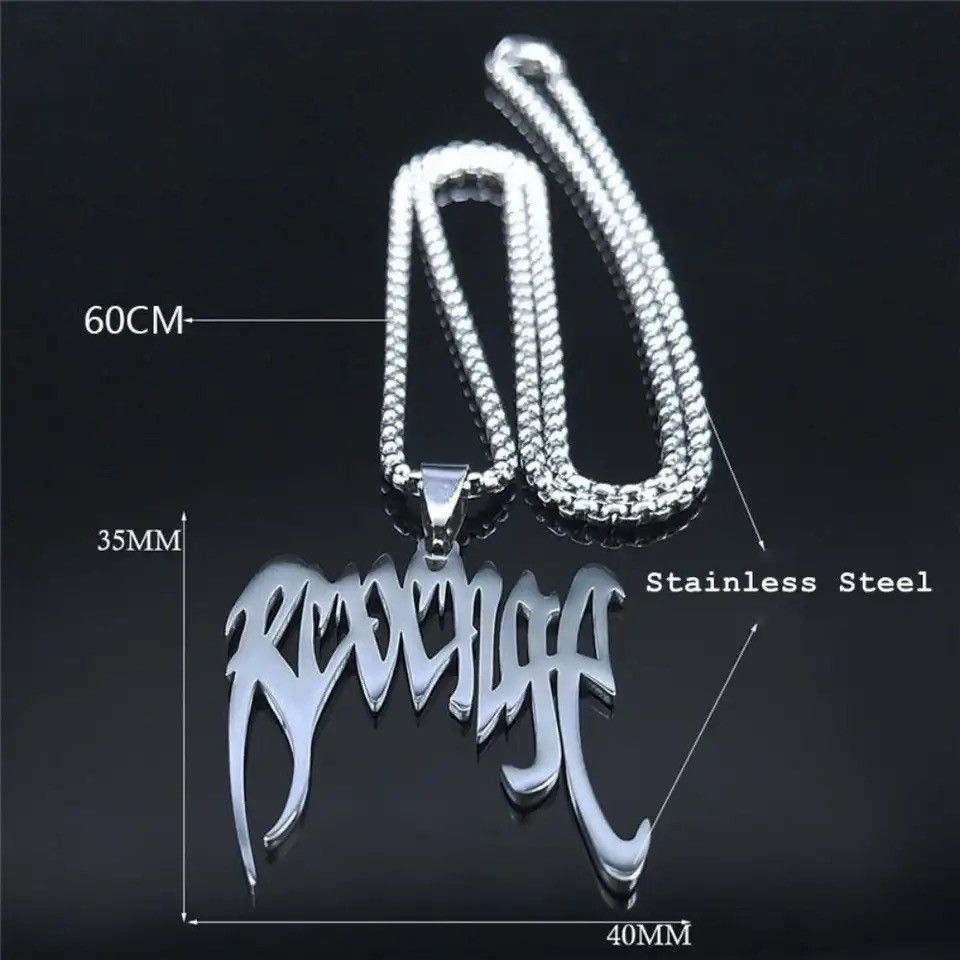 Anime Black Colour Revenge Pendant Necklace Size ONE SIZE - 3 Thumbnail
