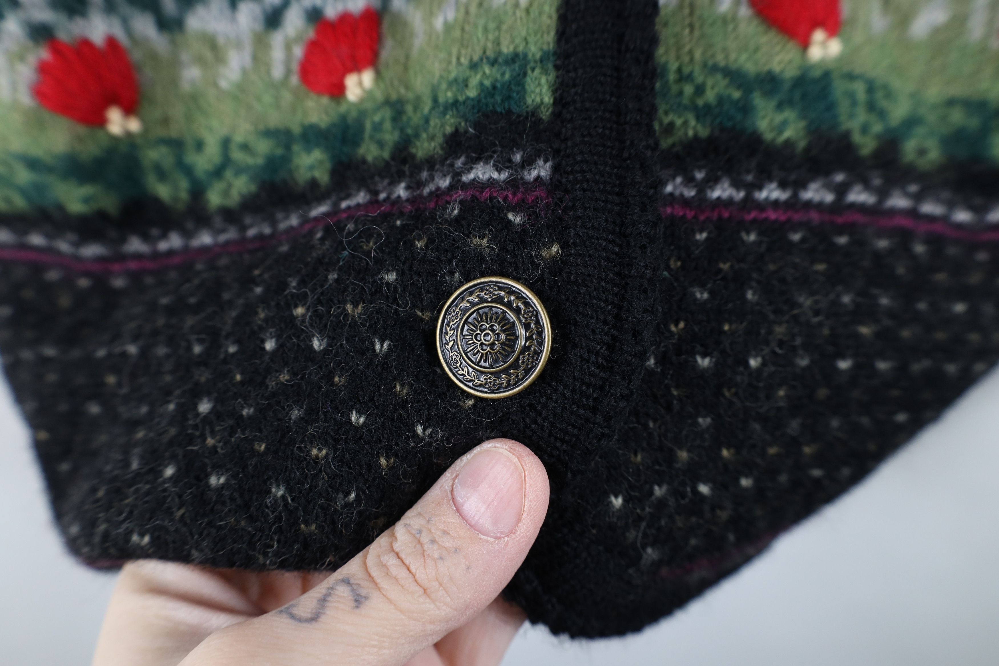 Vintage Vintage 90s Streetwear Wool Fair Isle Cardigan Sweater Size M / US 6-8 / IT 42-44 - 4 Thumbnail