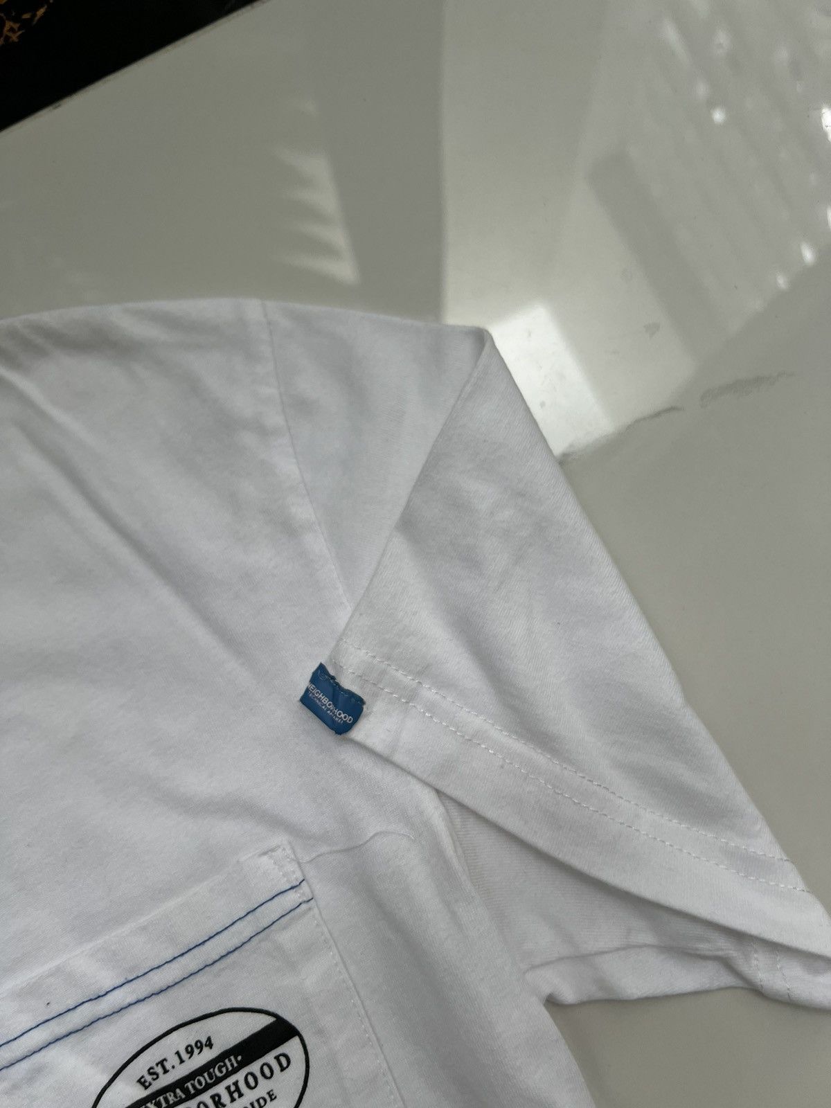 Neighborhood × Vintage 90's NEIGHBORHOOD RARE RETRO Y2K BIG DOUBLE SIDE LOGO TEE Size US S / EU 44-46 / 1 - 9 Thumbnail