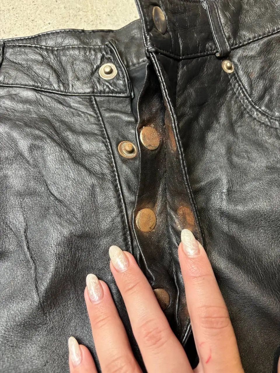 Vintage Avantgarde Leather Bikers Spirit Motors Opium Vintage Y2K Size US 34 / EU 50 - 3 Thumbnail