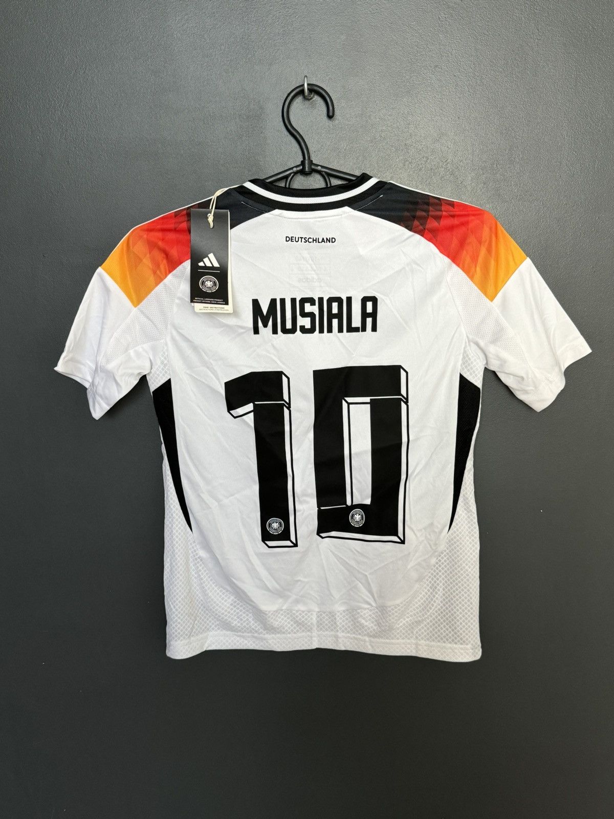 Adidas KIDS New Germany 2024 Home Musiala Football Jersey T-Shirt Size US XS / EU 42 / 0 - 1 Thumbnail