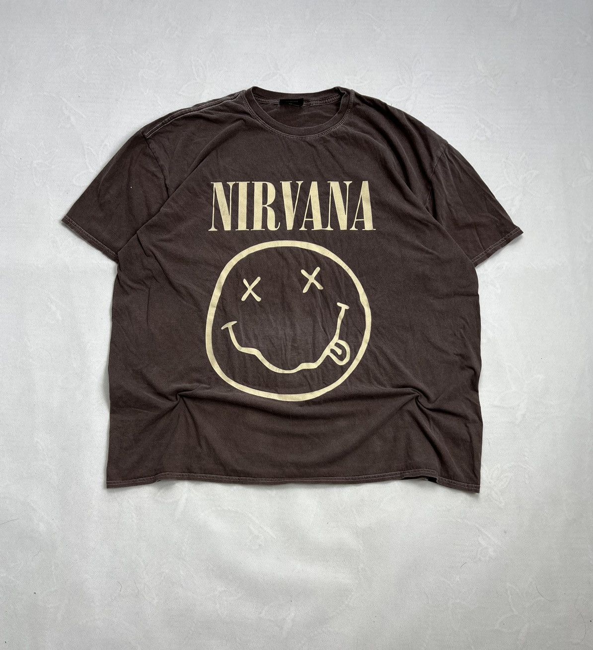 T-shirt Nirvana Vintage Années 2000 - Taille M, Gris, Occasion Très Bon état