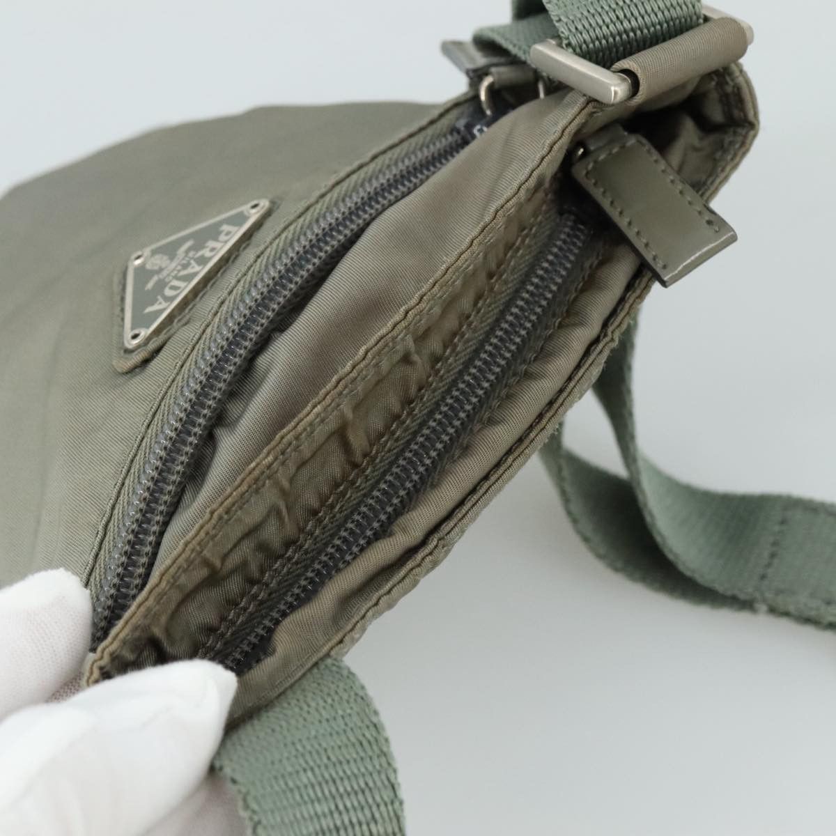 Prada PRADA Shoulder Bag Nylon Gray Silver Size ONE SIZE - 6 Thumbnail