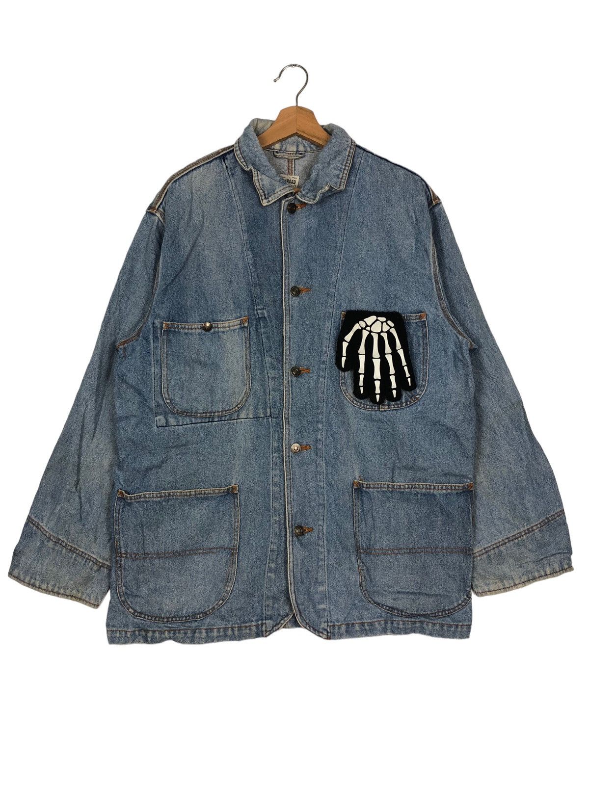 Japanese Brand 🔥90’s Chore Denim Jacket Offroad Boston USA Toyo Enterprise Size US M / EU 48-50 / 2 - 1 Thumbnail