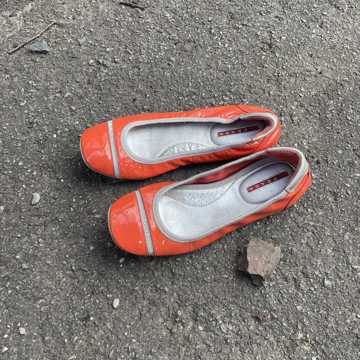 Prada Vintage 90s Prada Ballet Flats Shoes Very Rare old money sli Size US 6.5 / IT 36.5 - 1 Thumbnail