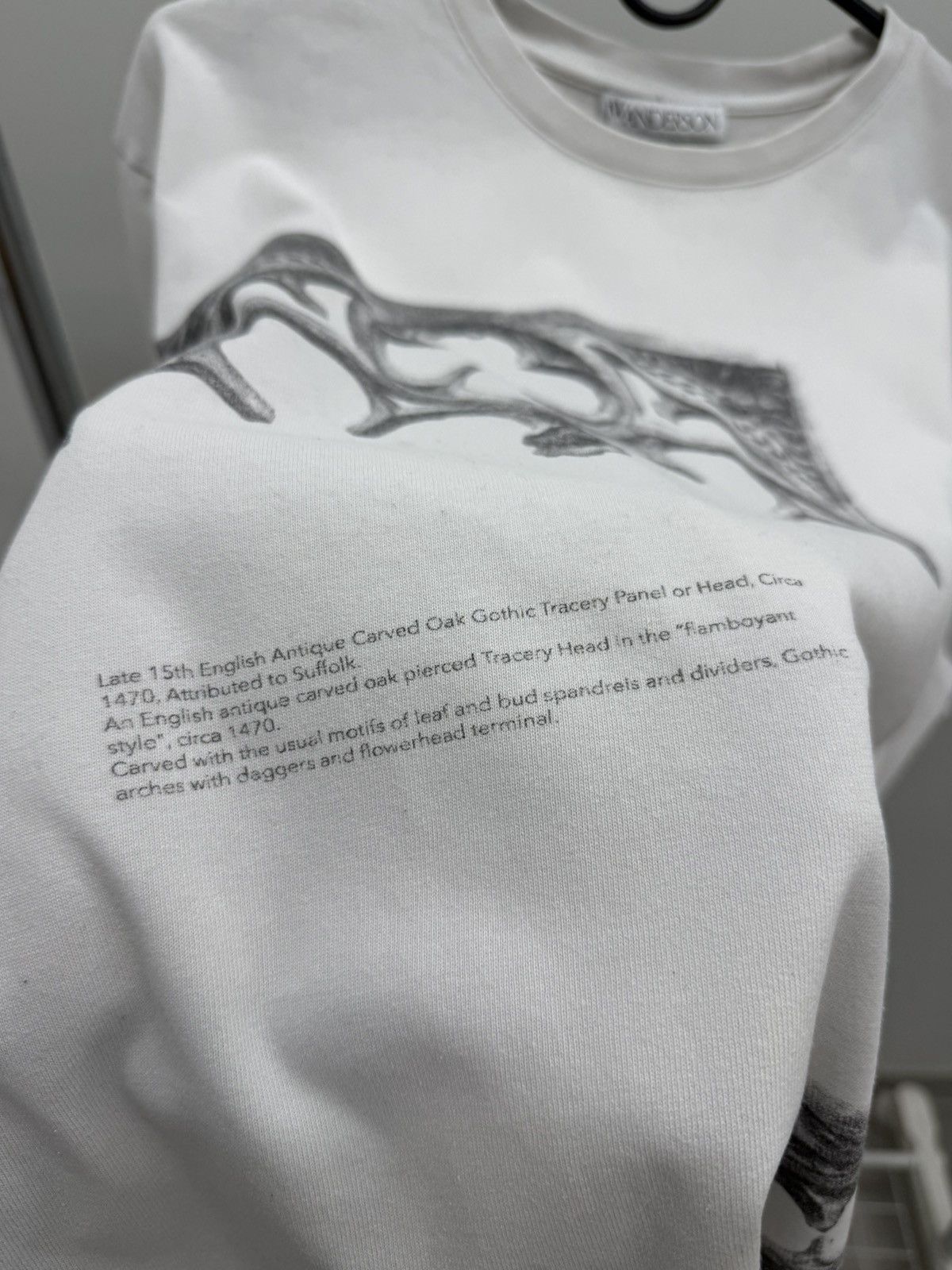 JW Anderson JW Anderson JW Anderson Ghotic Panel Printed Cotton Tee Size US M / EU 48-50 / 2 - 4 Thumbnail