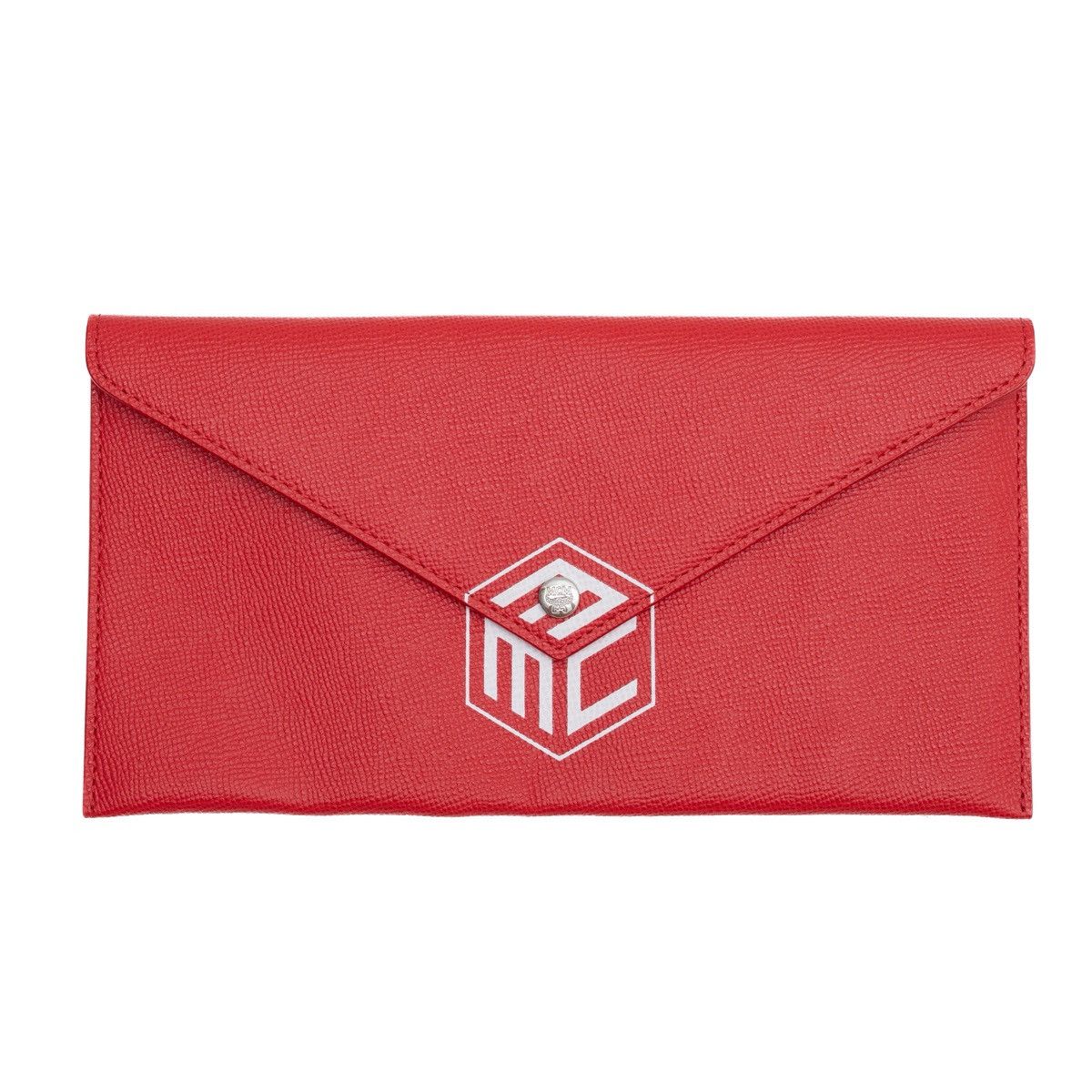 MCM MCM Red Canvas Logo Envelope Cosmetics Pouch Size ONE SIZE - 1 Thumbnail