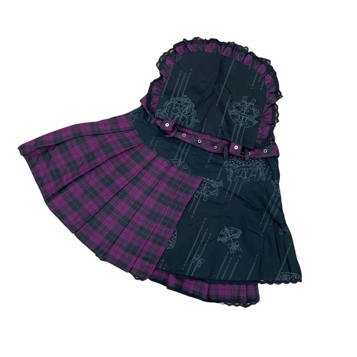 Seditionaries RARE‼️ BLOOD STORM Mad Punk Grunge Goth Very Rare Mini Skirts Size 24" / US 00 / IT 34 - 2 Thumbnail