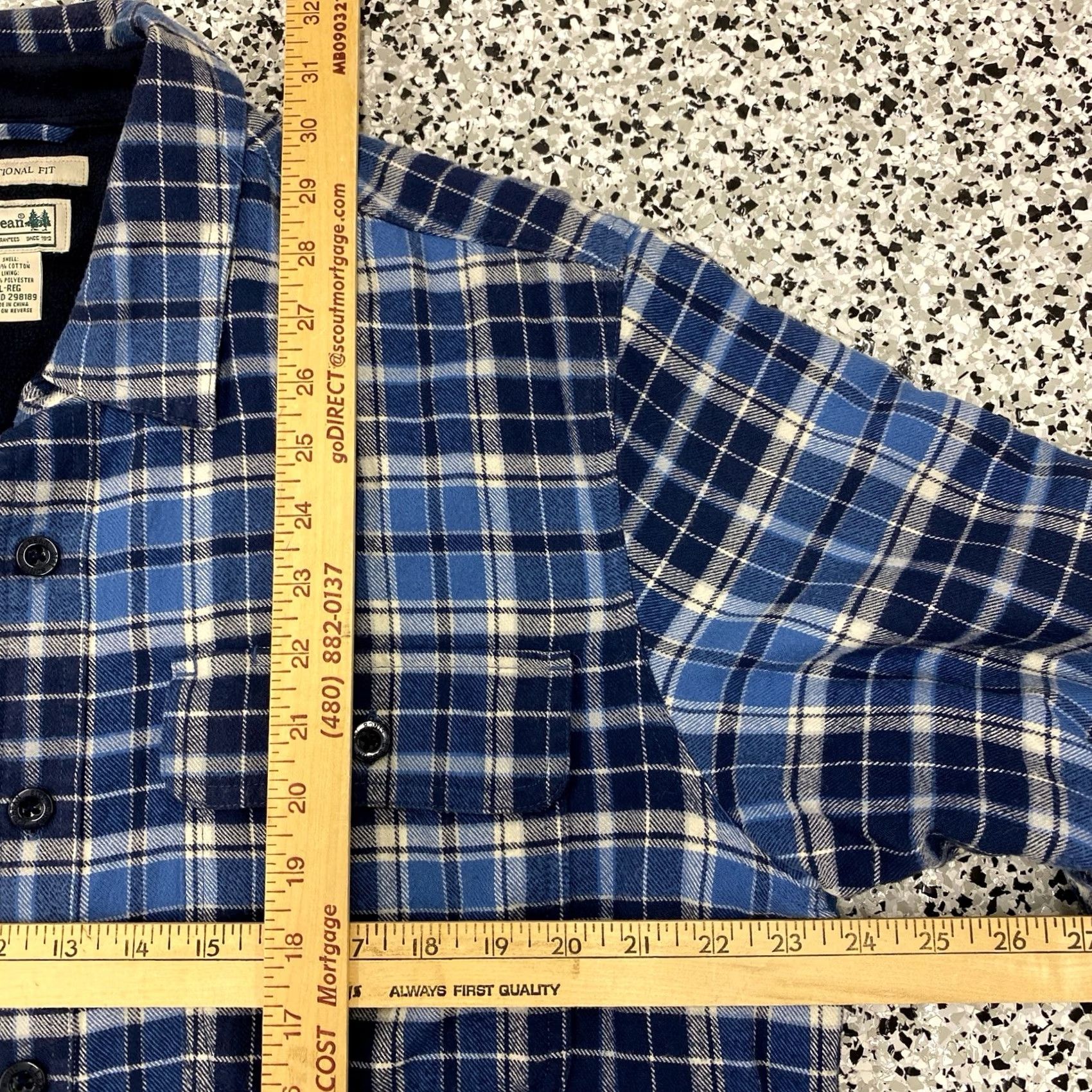 Vintage VINTAGE L.L. Bean Flannel Lined Work Shirt Mens Large Outdoors Hiking Shirt Size US L / EU 52-54 / 3 - 3 Thumbnail