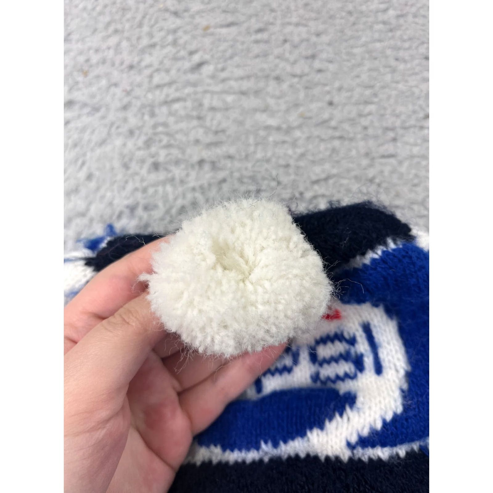 Vintage VINTAGE Pepsi Beanie Toque Adult One Size Blue White Knit Soda 100% Acrylic Pom Hat Mens Beanie Accessories Seasonal Logo Ski 90s Size ONE SIZE - 3 Thumbnail
