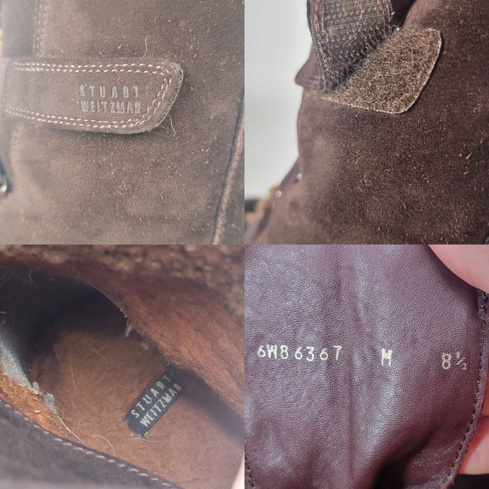 Stuart Weitzman Stuart Weitzman Boots Womens 8.5 Brown Suede Ankle Bootie Faux Fur Lined Buckle Comfortable Rubber Sole Winter Womens Size US 9 / IT 39 - 9 Thumbnail