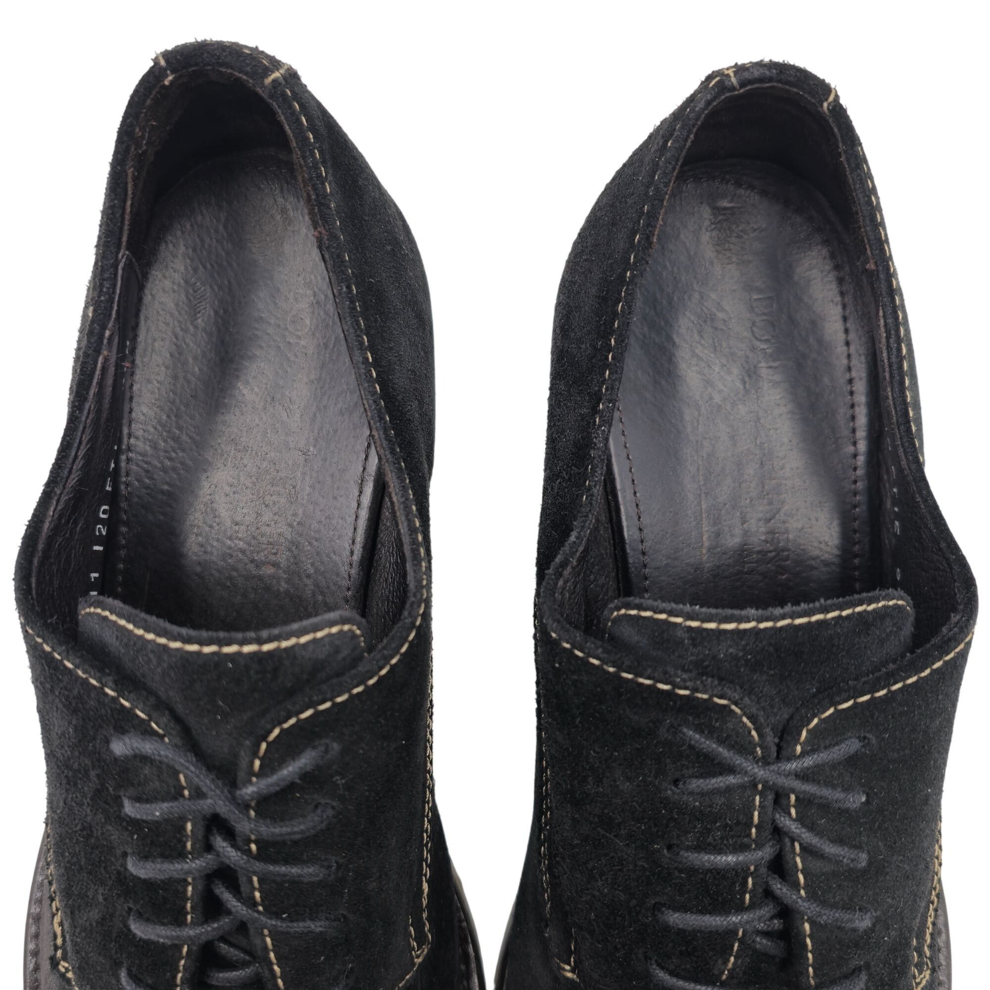 Donald Pliner Donald J. Pliner Italy Men's size 9.5M Black Suede Dress Sho Size US 9.5 / EU 42-43 - 9 Thumbnail