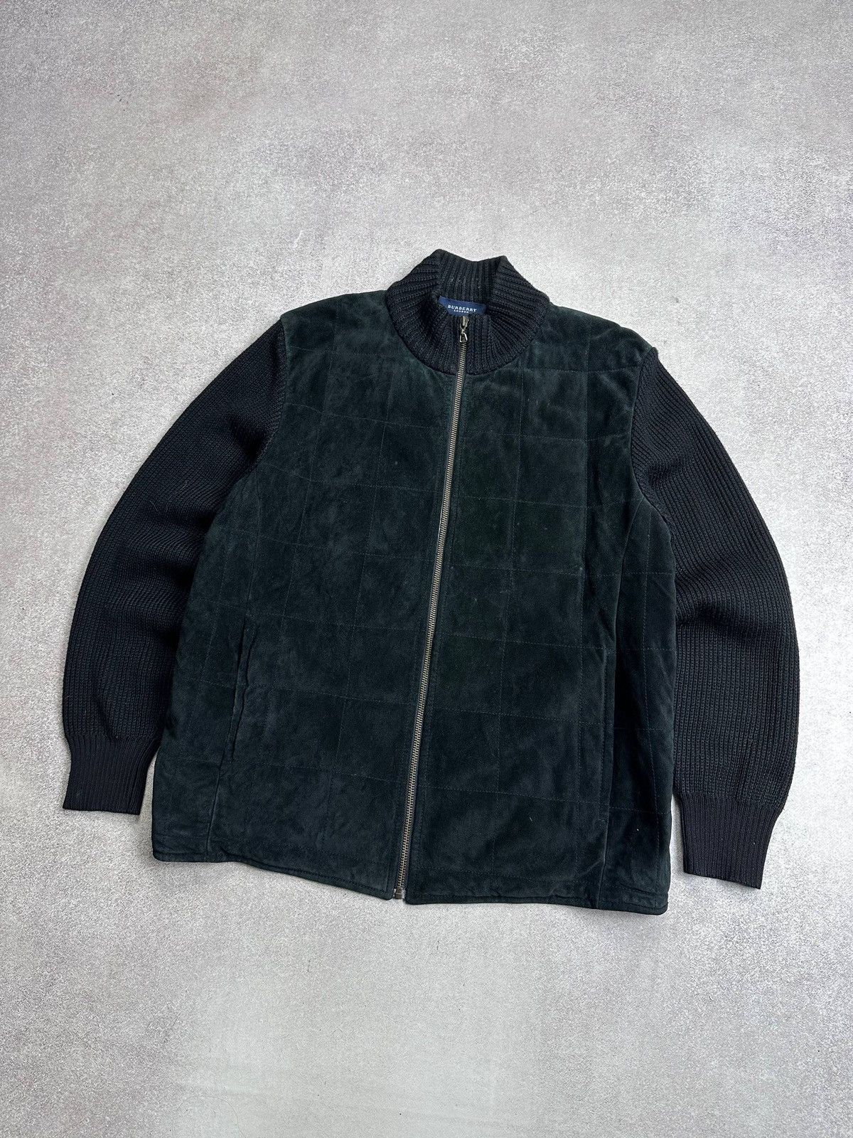Burberry Vintage Burberry Knit Sleeve Velour Jacket Rare XL Mens Size US XL / EU 56 / 4 - 3 Thumbnail
