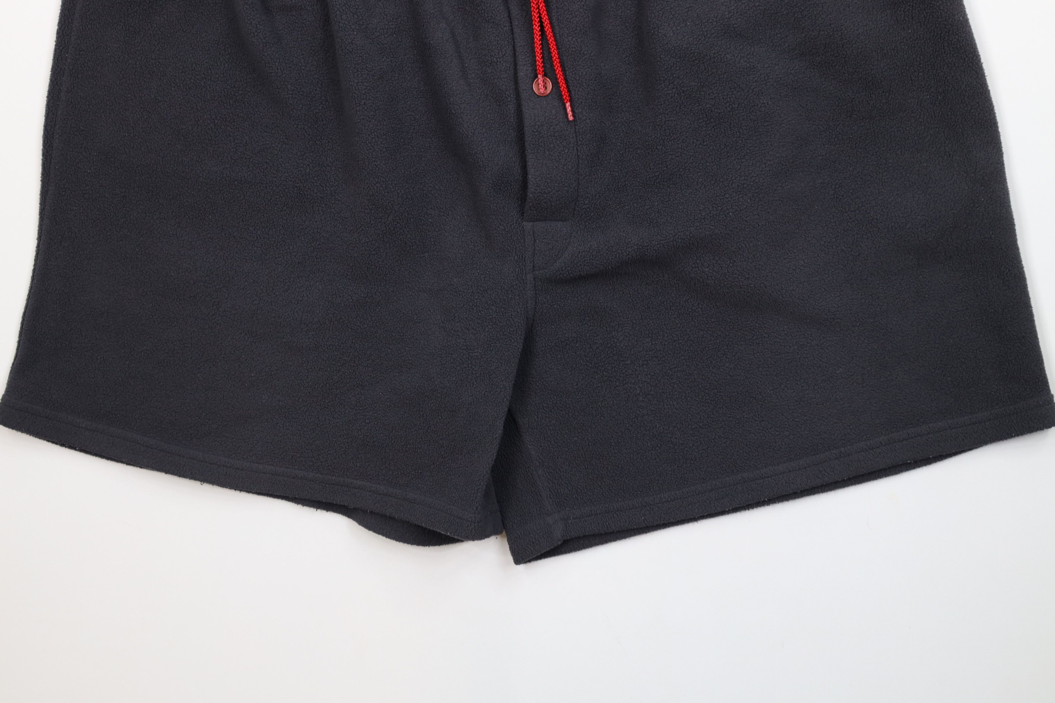 Vintage Vintage 90s Streetwear Knee Fleece Shorts Charcoal Gray Size US 36 / EU 52 - 4 Thumbnail