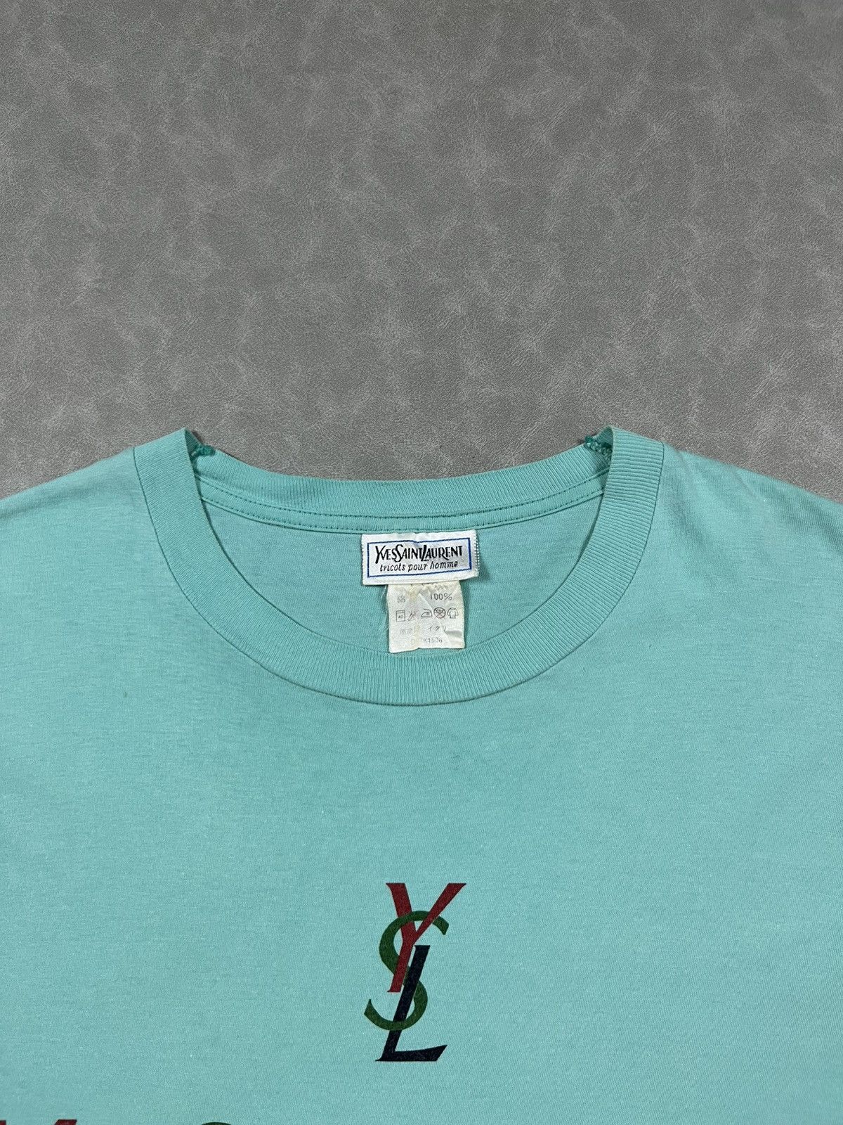 Yves Saint Laurent 90s YSL big logo tee Size US M / EU 48-50 / 2 - 6 Thumbnail