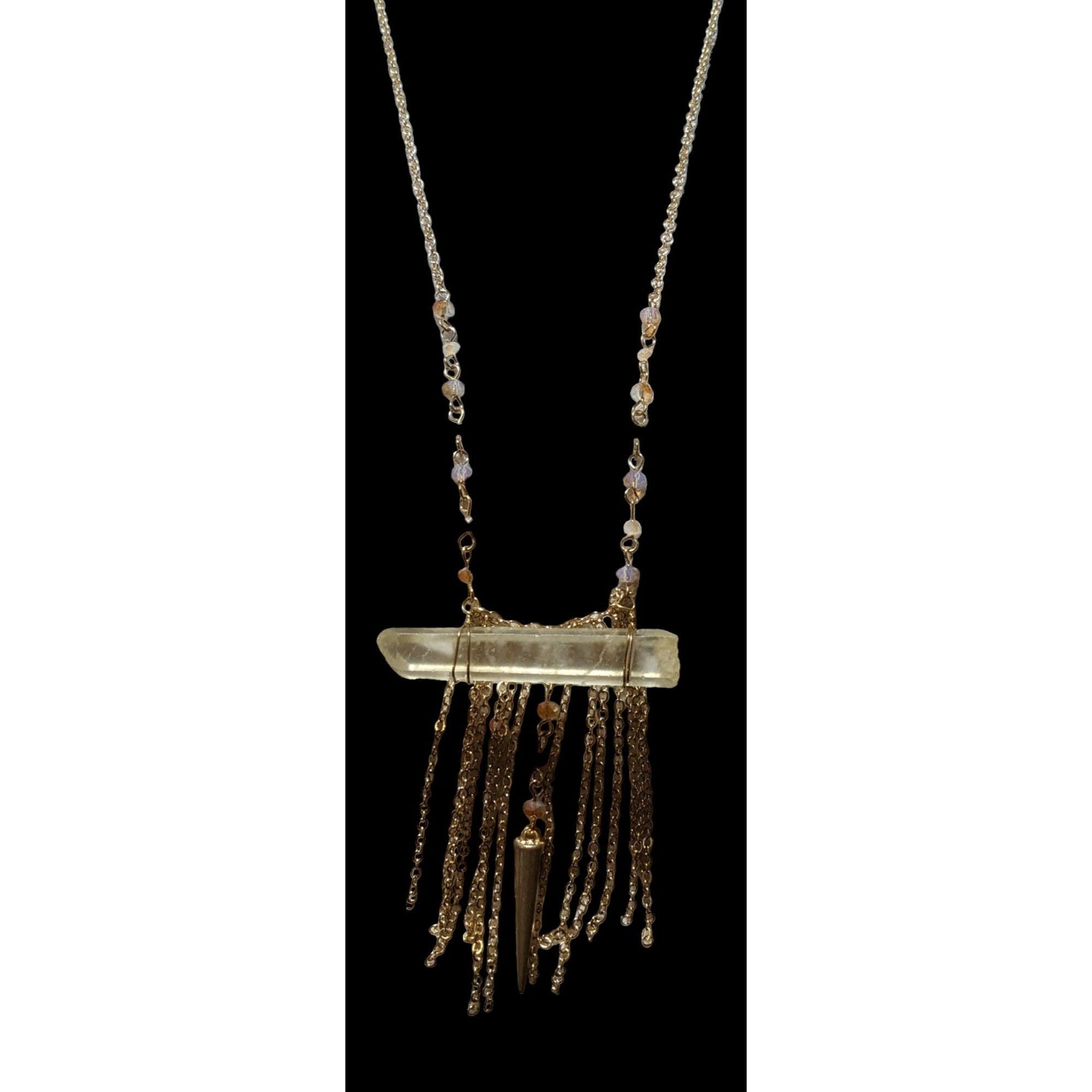 Other Mystical Bohemian Crystal Chain Fringe Necklace Size ONE SIZE - 3 Thumbnail