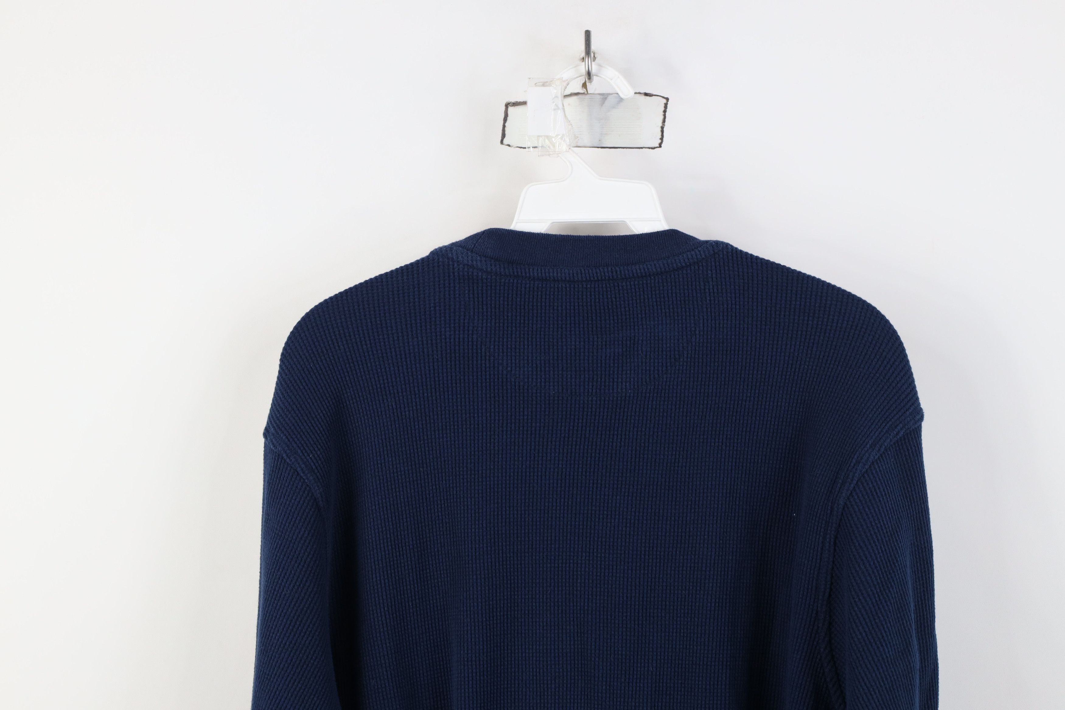 Adidas Vintage Adidas Basketball Thermal Waffle Knit T-Shirt Blue Size US XL / EU 56 / 4 - 12 Thumbnail