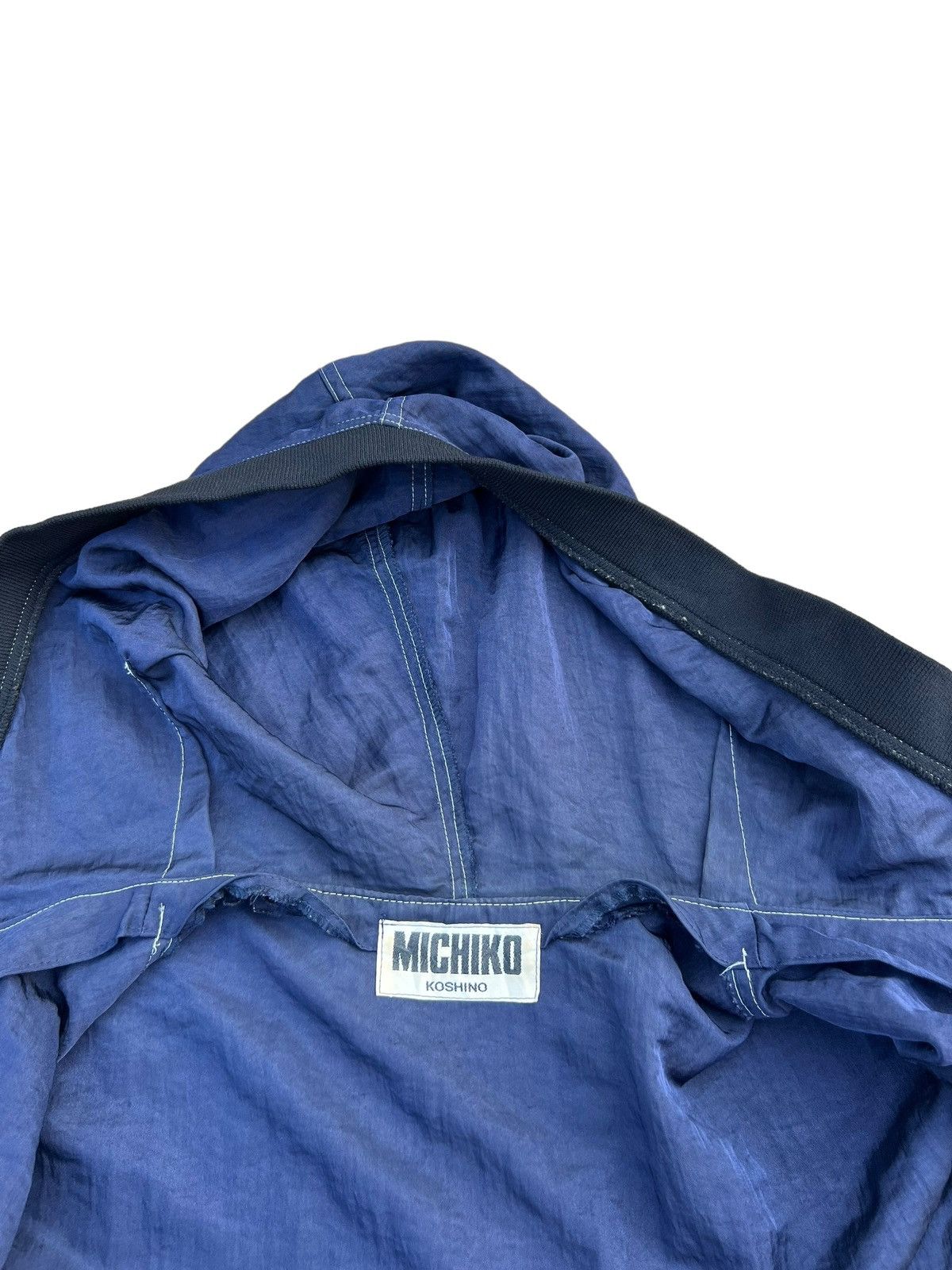 Michiko Koshino London Vtg 90s Michiko Koshino "WET OR DRY" Cropped Bomber Jacket Size US L / EU 52-54 / 3 - 22 Thumbnail