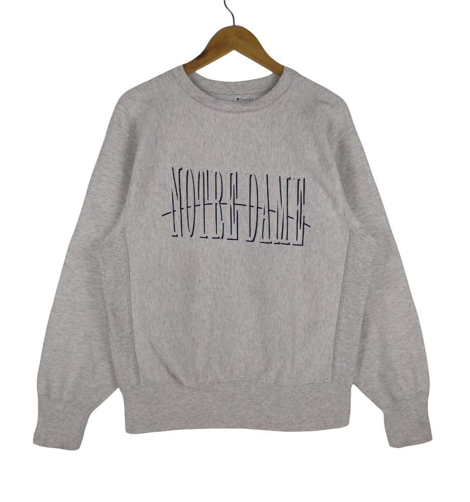 Champion Vintage 90s Champion Reverse Weave Sweatshirt Notre Dame Size US L / EU 52-54 / 3 - 1 Thumbnail