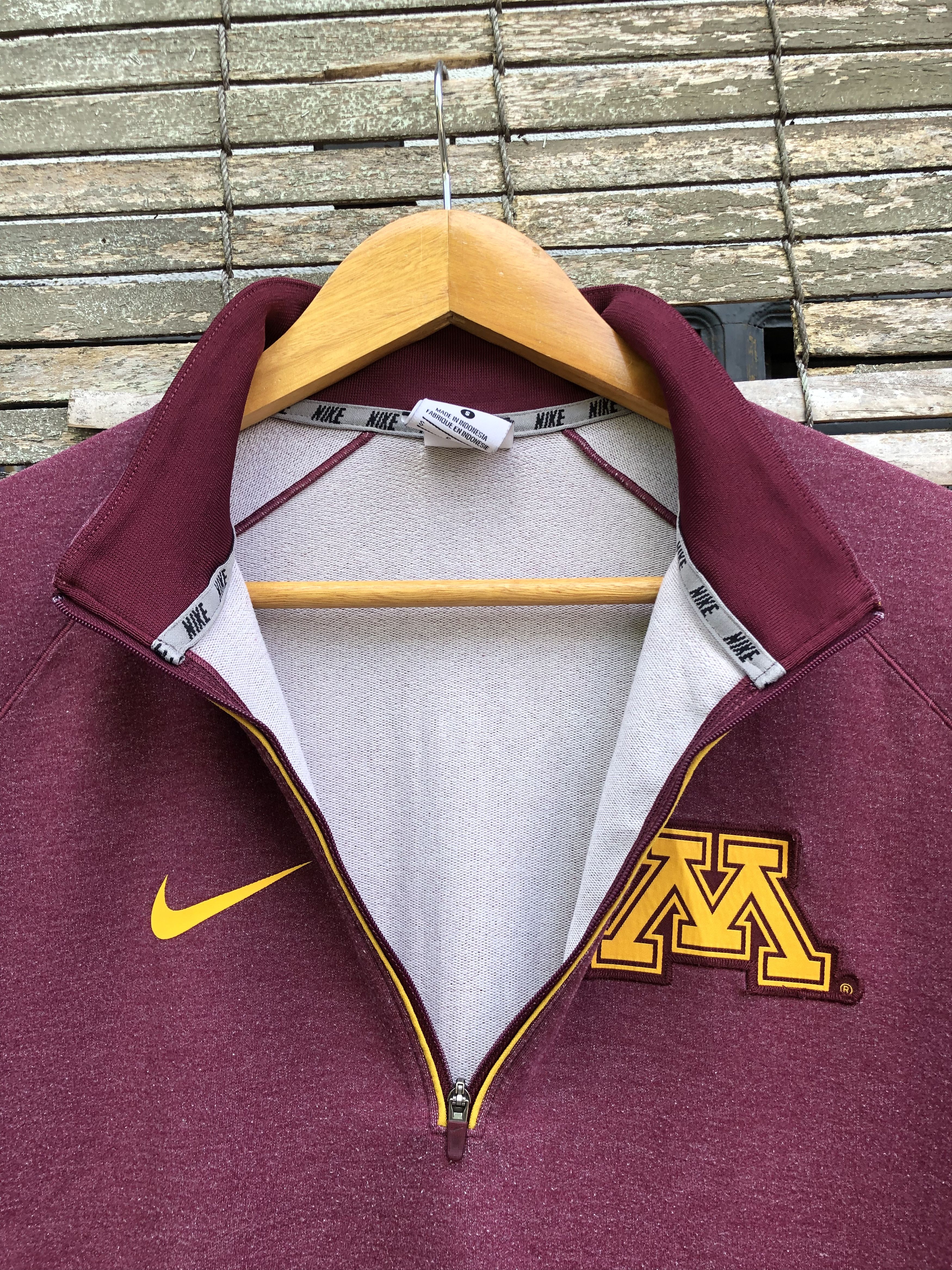 Nike Nike Minnesota Golden Gophers Q-Zip Pullover Sweatshirt Size US S / EU 44-46 / 1 - 2 Thumbnail
