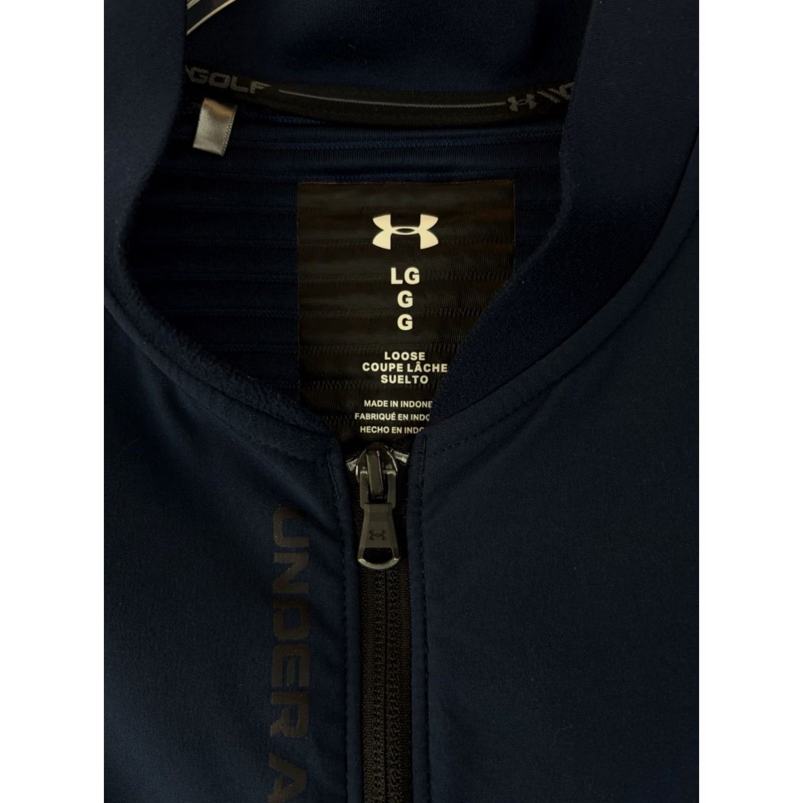 Under Armour Under Armour Golf Storm Evolution Daytona Jacket Mens L Navy Cold Gear Zip Read Size US L / EU 52-54 / 3 - 3 Thumbnail