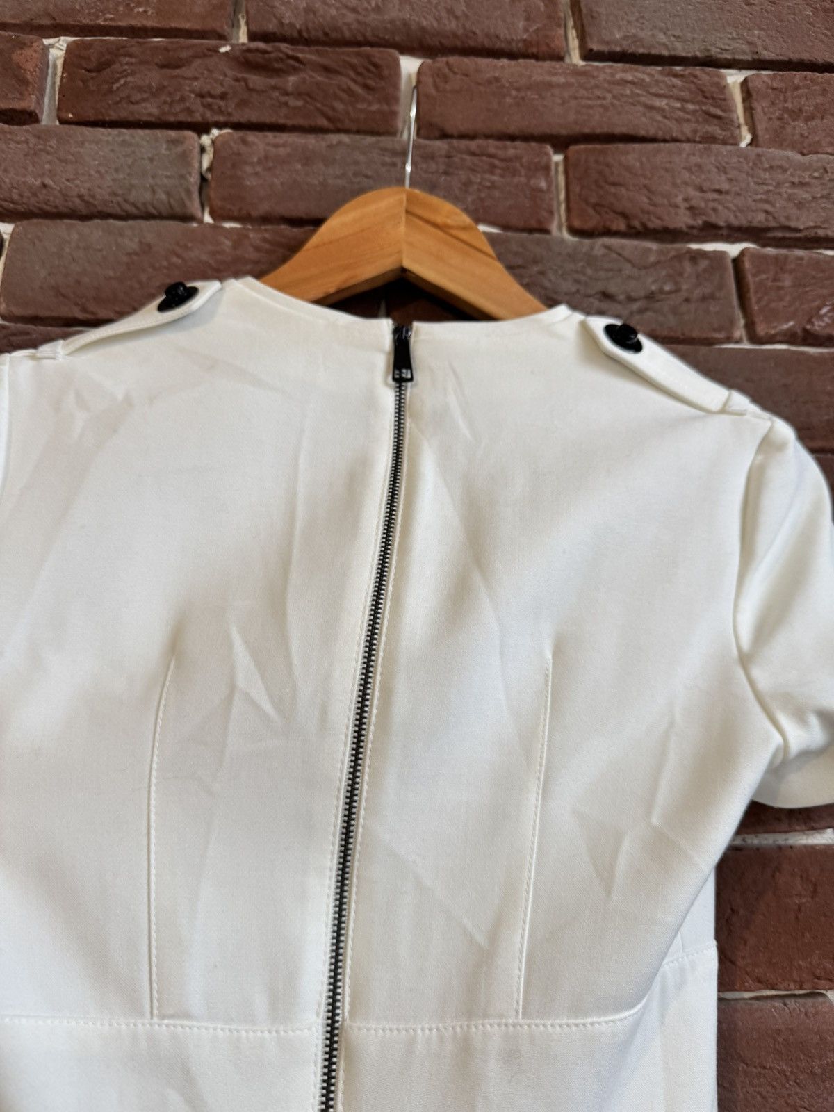 Burberry Vintage Y2K Burberry Luxury Dress Designer 36IT White Size XS / US 0-2 / IT 36-38 - 10 Thumbnail