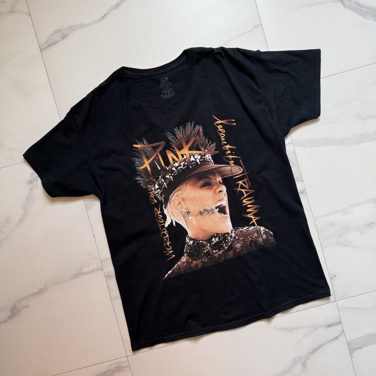 Band Tees × Pink Pink Beautiful Trauma 2019 World Tour Tee Size US L / EU 52-54 / 3 - 4 Thumbnail